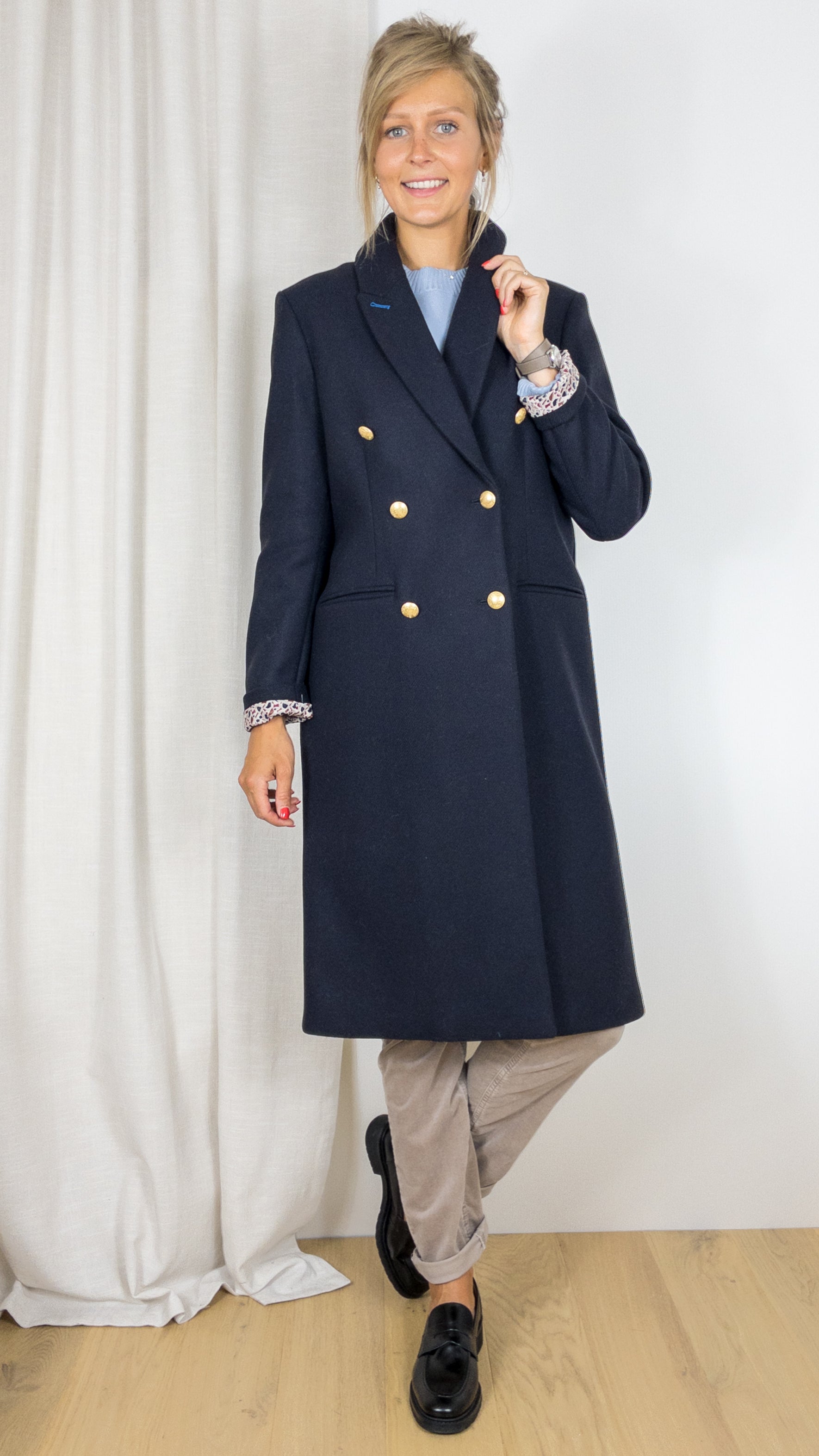 MANTEAU TRENCH AND COAT GALAN MARINE