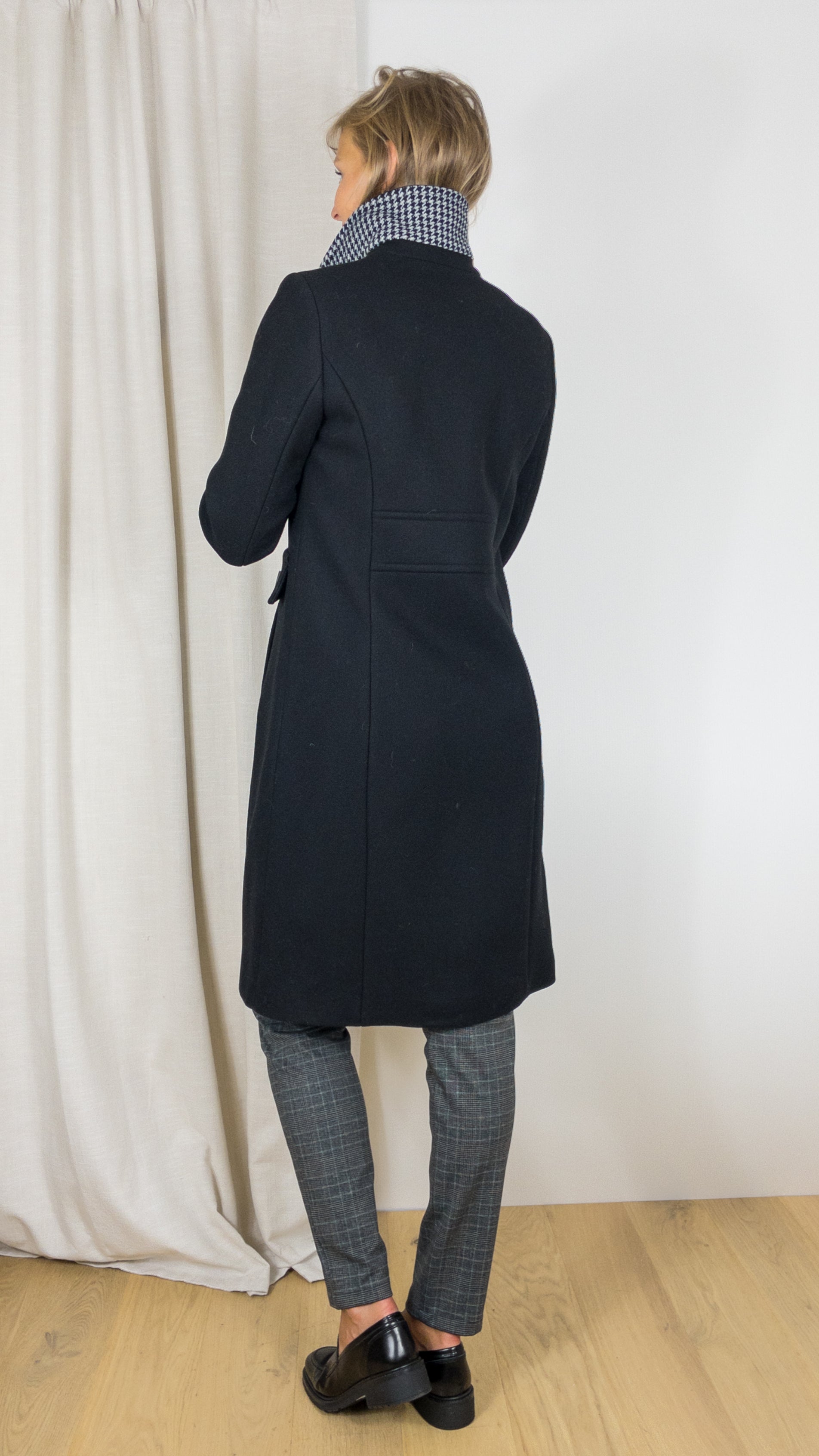 MANTEAU LONG EN LAINE CLARAC LENER NOIR