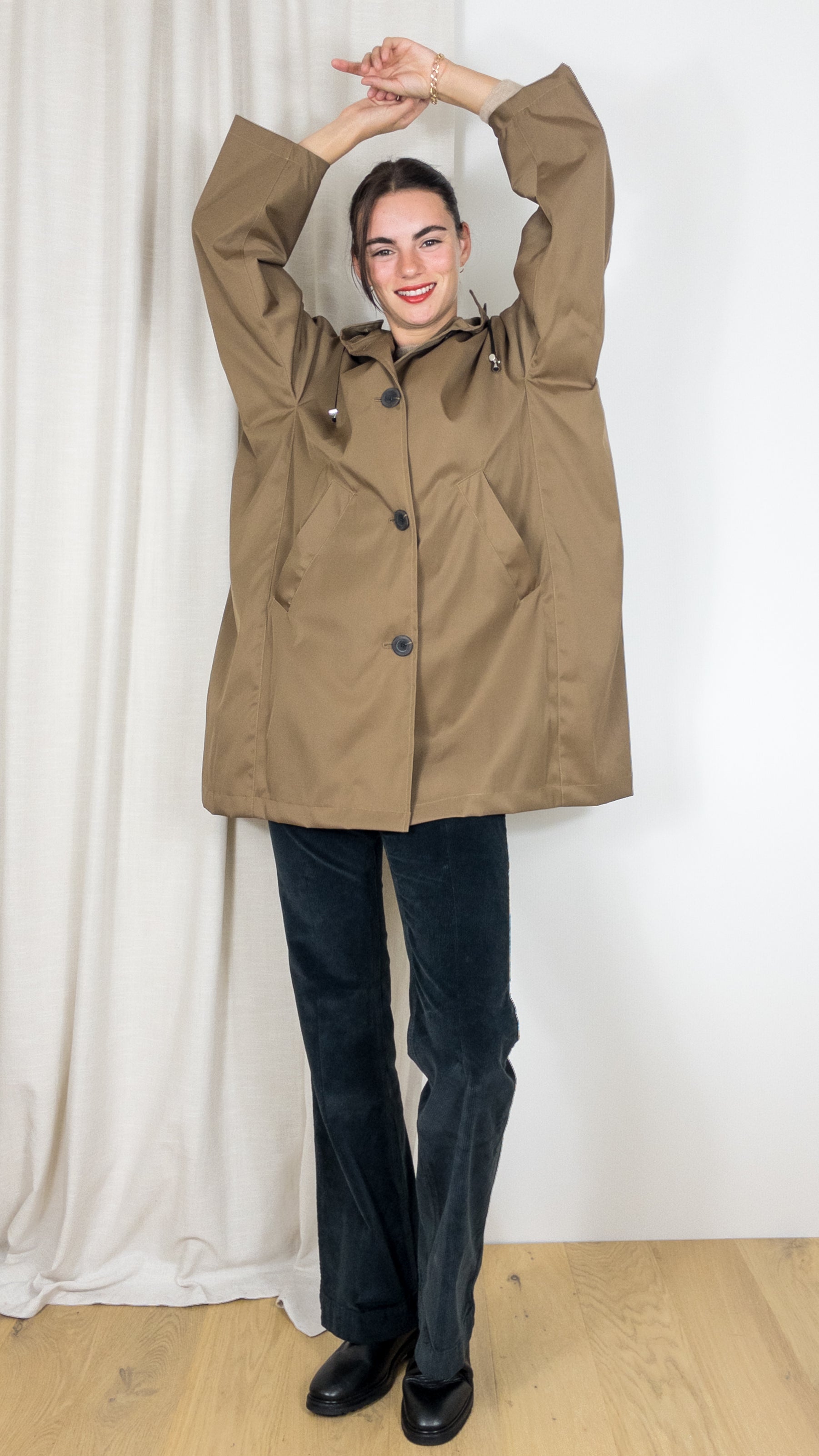 PARKA OVEERSIZE VALENTINE PRET POUR PARTIR CARAMEL