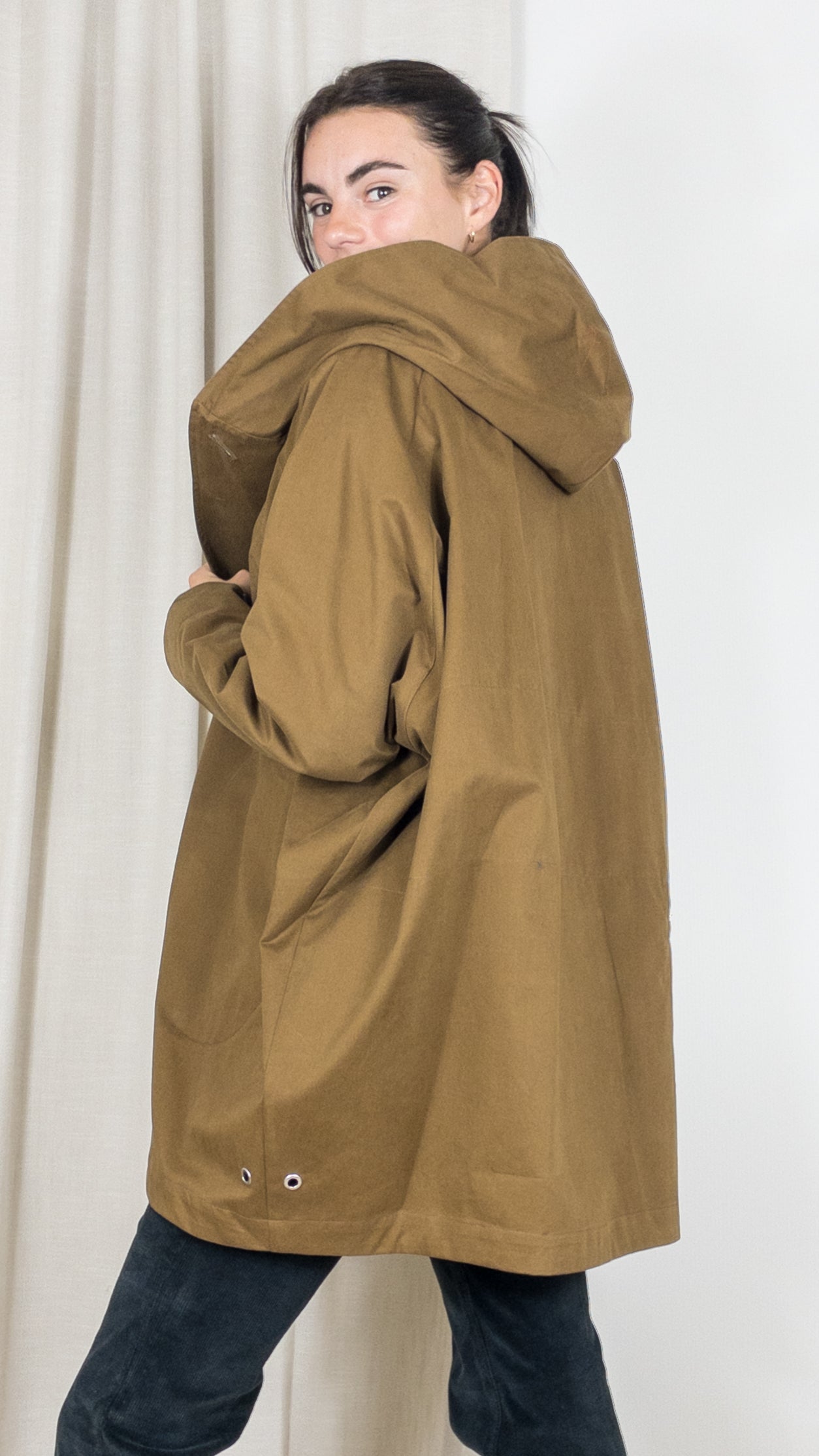 PARKA TULIPE EN COTON PAOLA ECO PRET POUR PARTIR TABAC