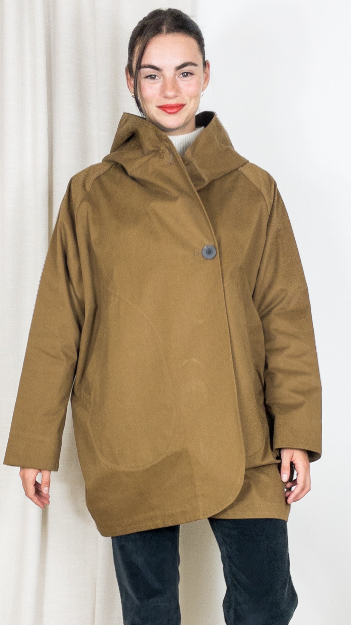 PARKA TULIPE EN COTON PAOLA ECO PRET POUR PARTIR TABAC