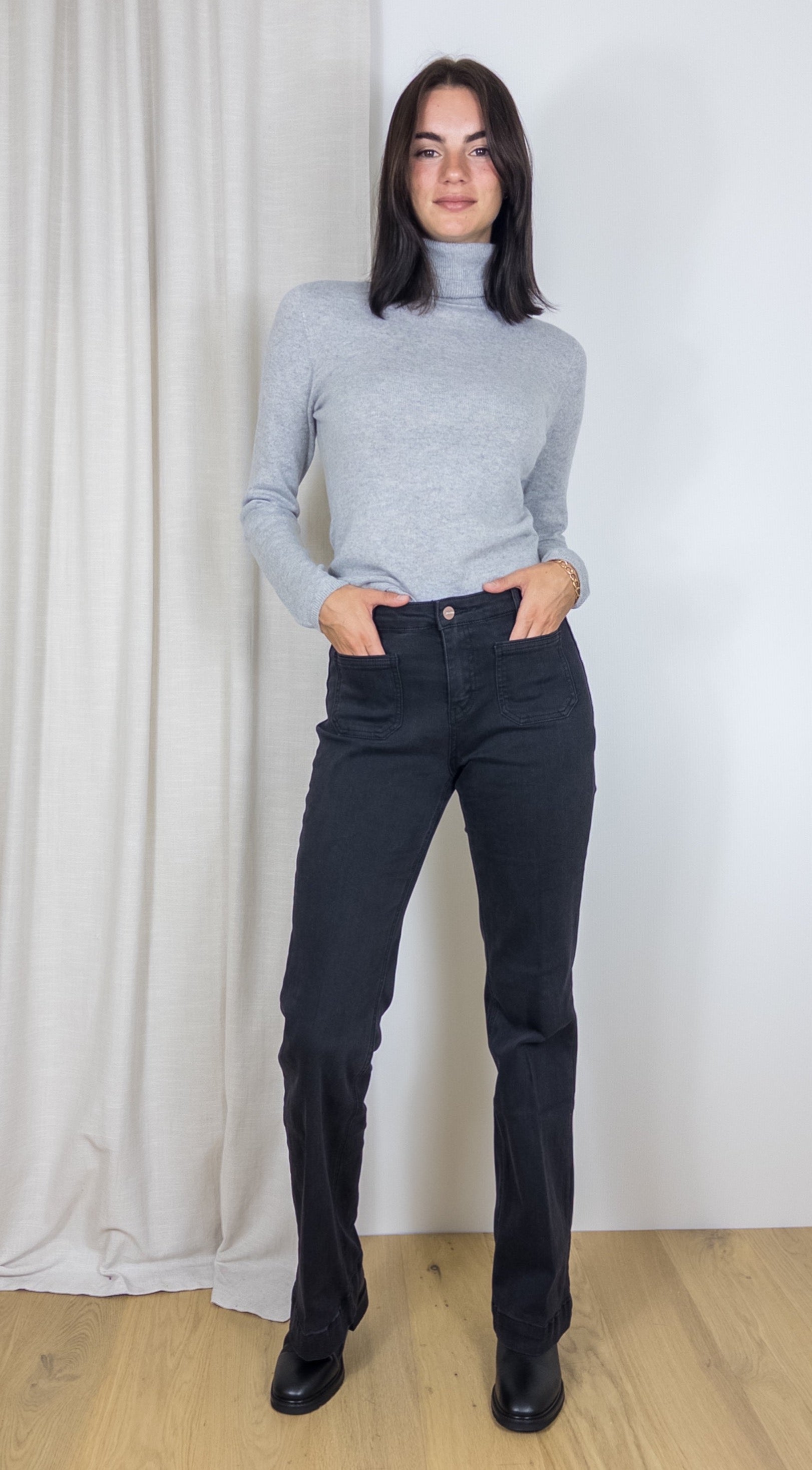 JEANS EVASE BASTILLE SUPER STRETCH JANE BLUE NOIR