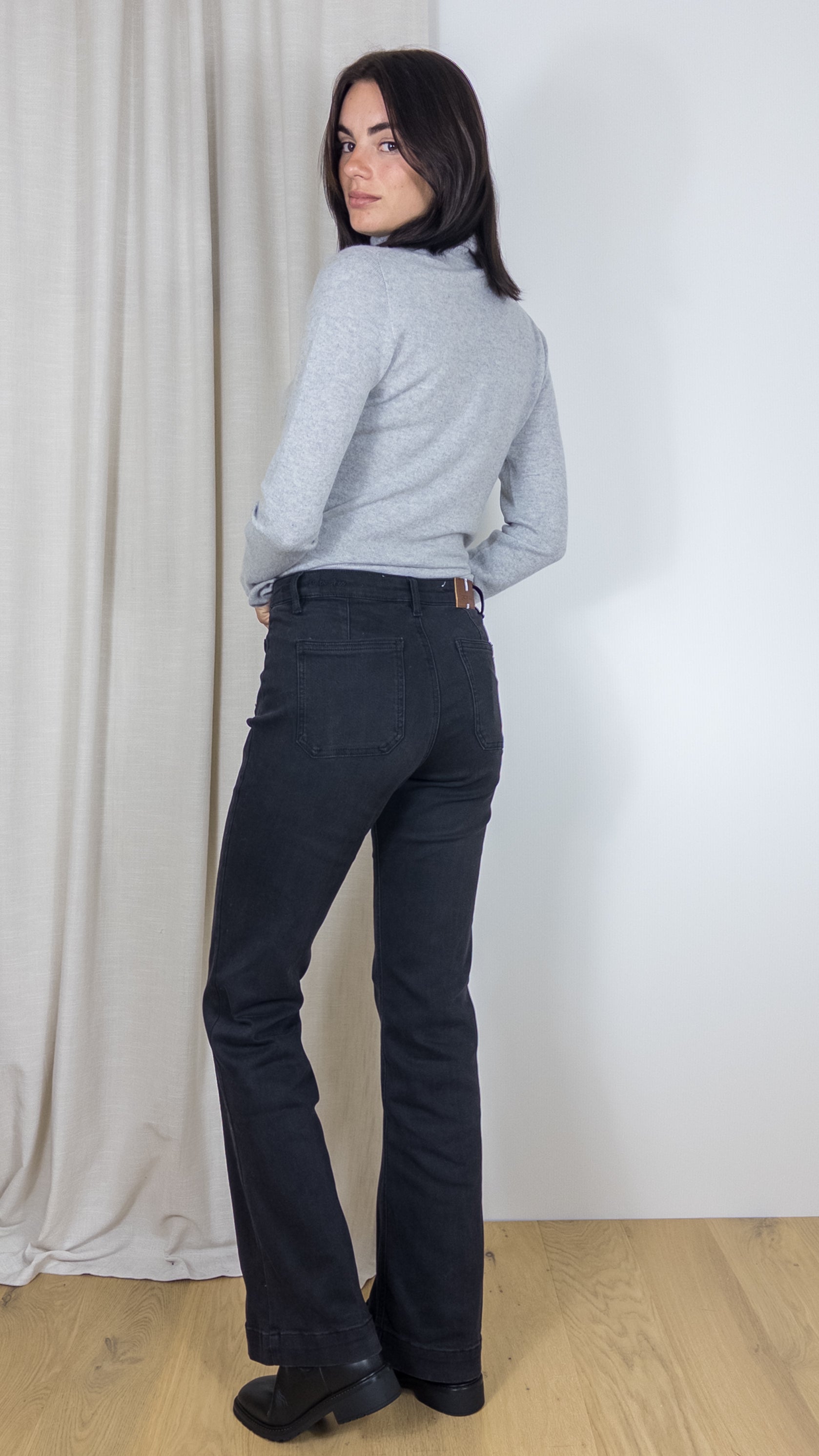 JEANS EVASE BASTILLE SUPER STRETCH JANE BLUE NOIR