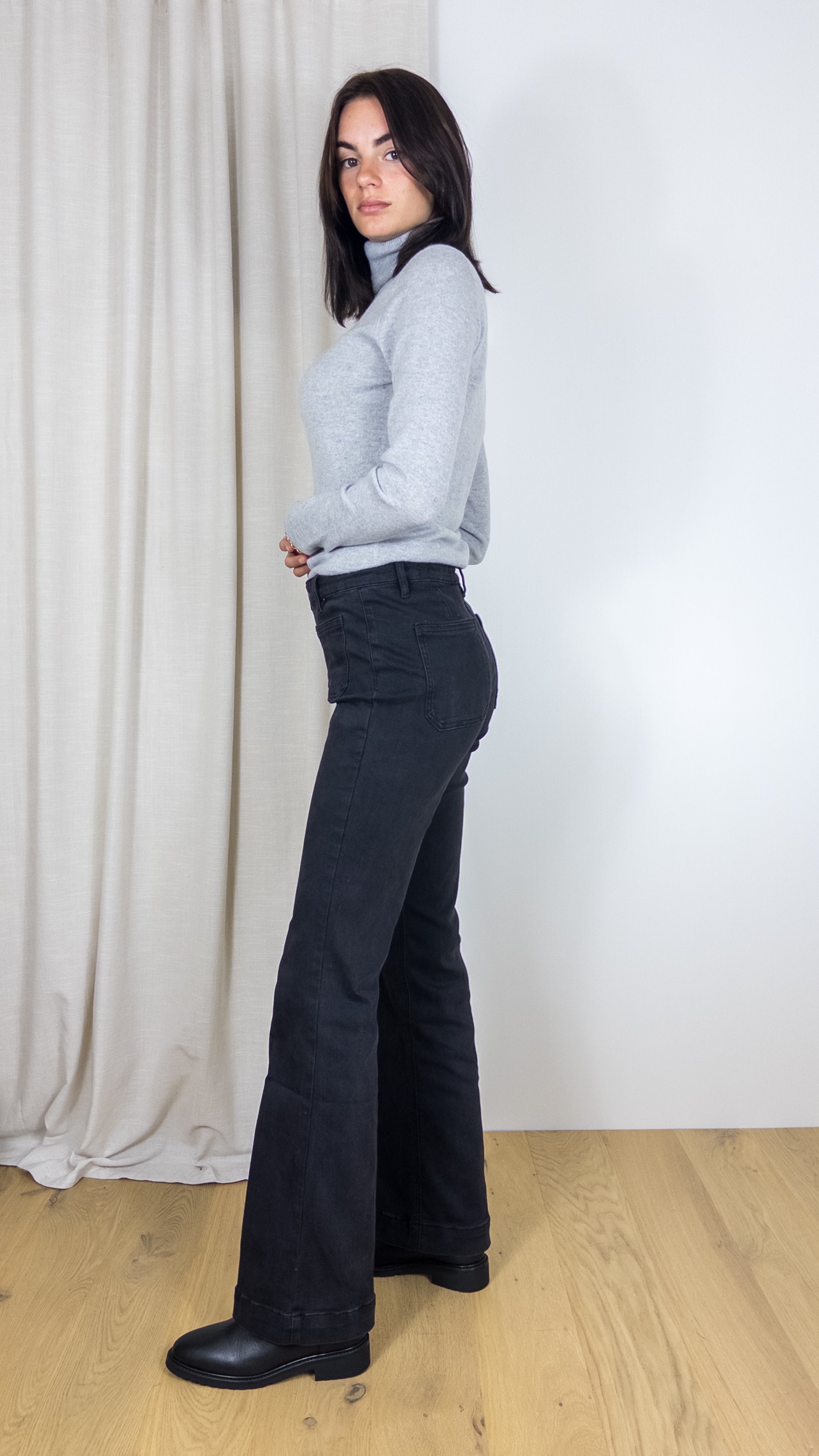 JEANS EVASE BASTILLE SUPER STRETCH JANE BLUE NOIR