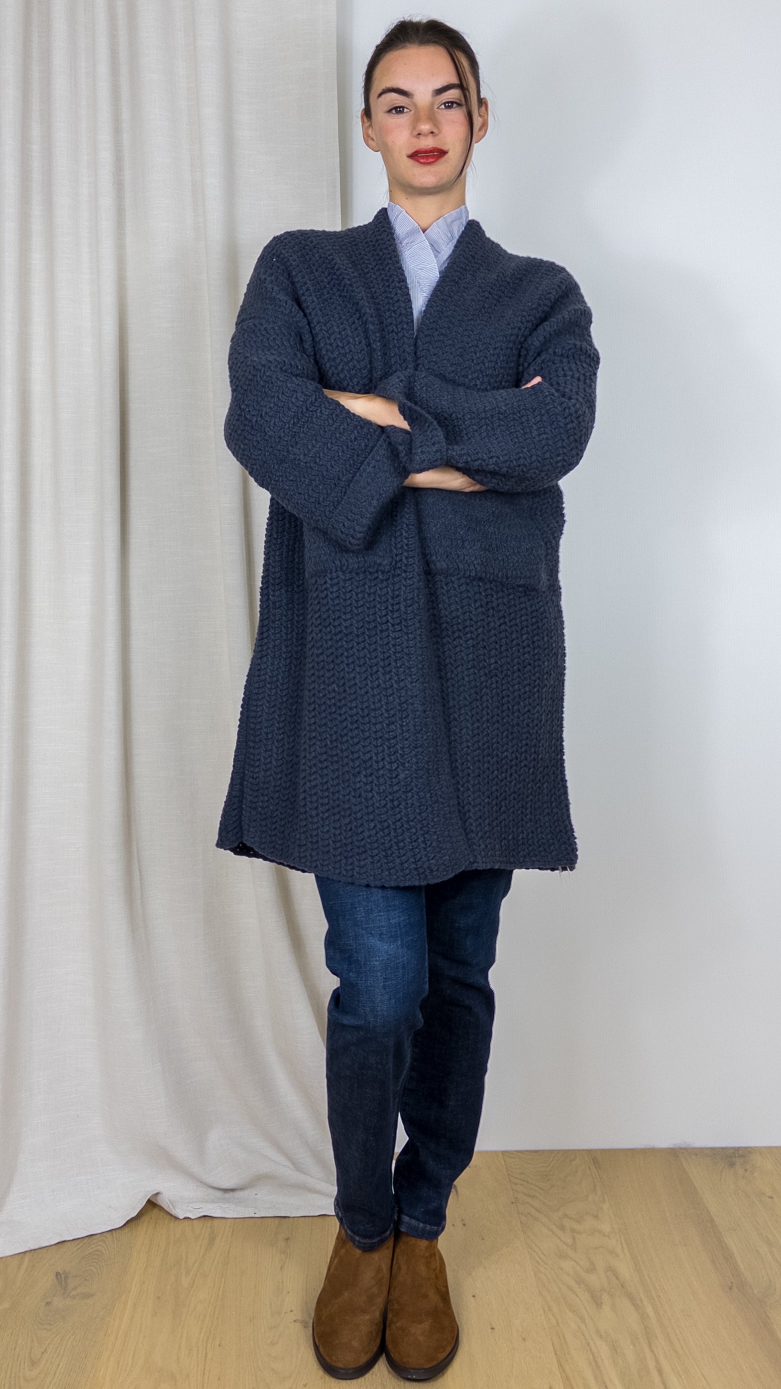 GILET 65411 VOUS GRIS FONCE