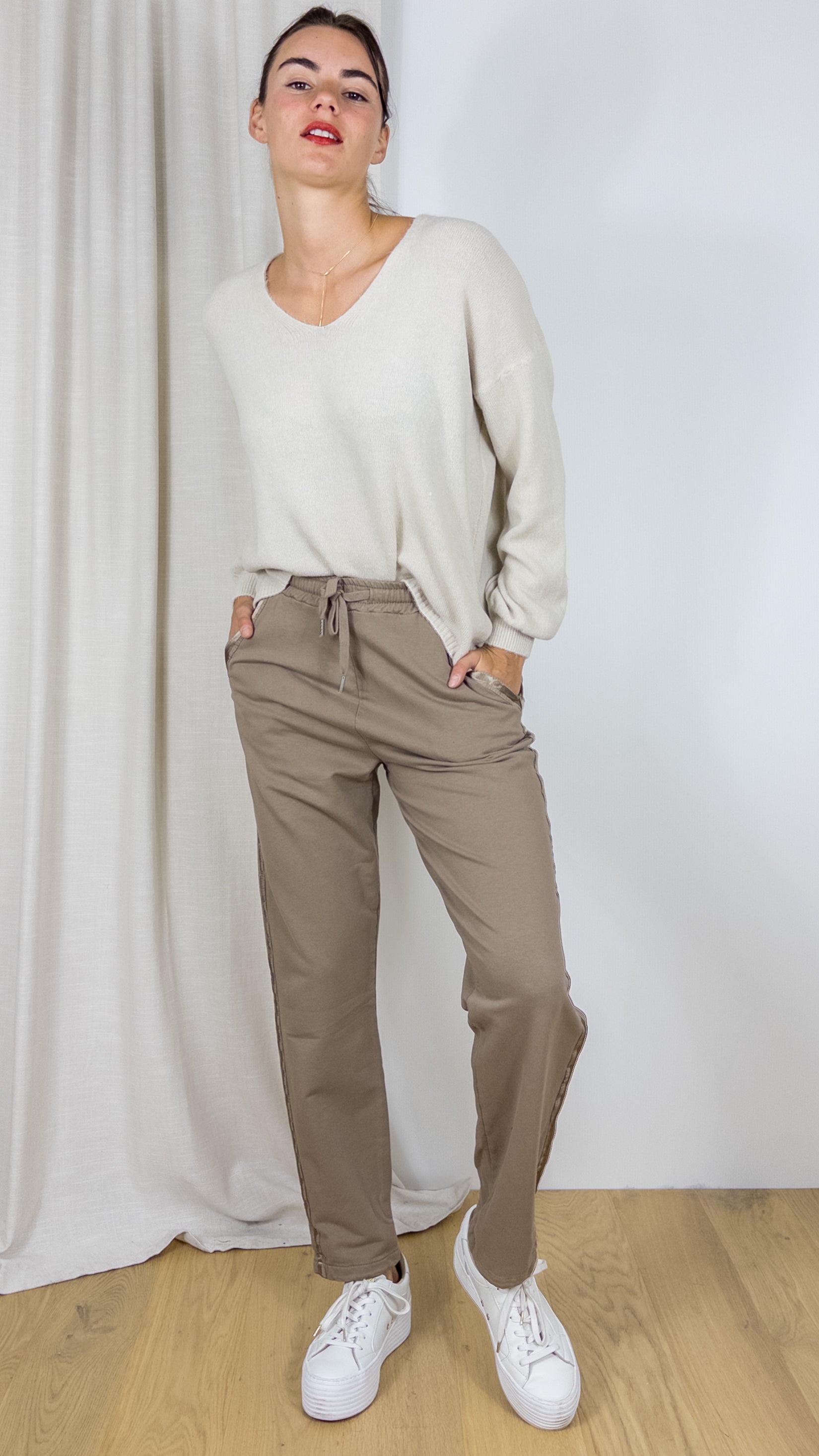 JOGGING STUDIO PARISIEN 823312 TAUPE