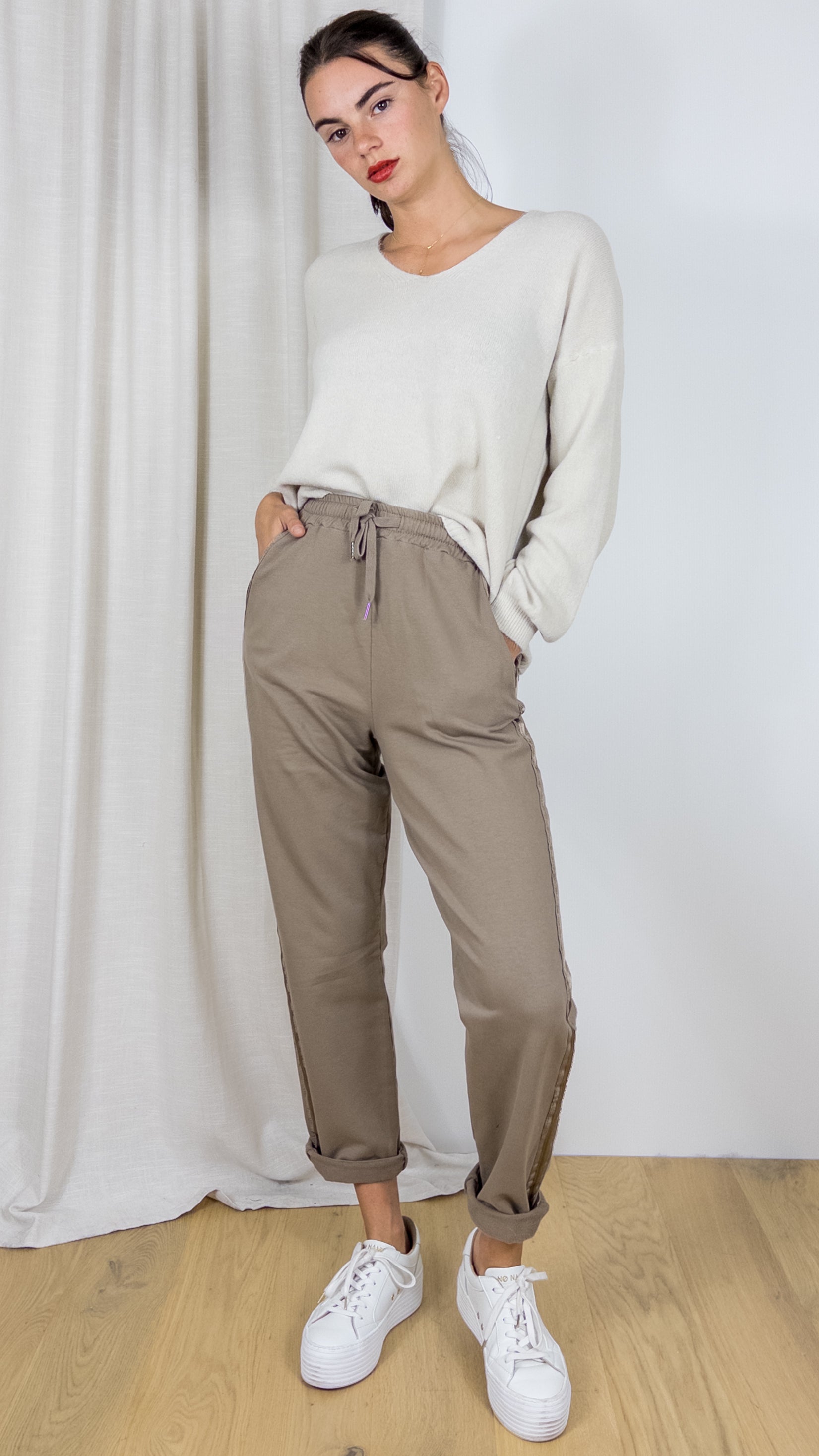 JOGGING STUDIO PARISIEN 823312 TAUPE
