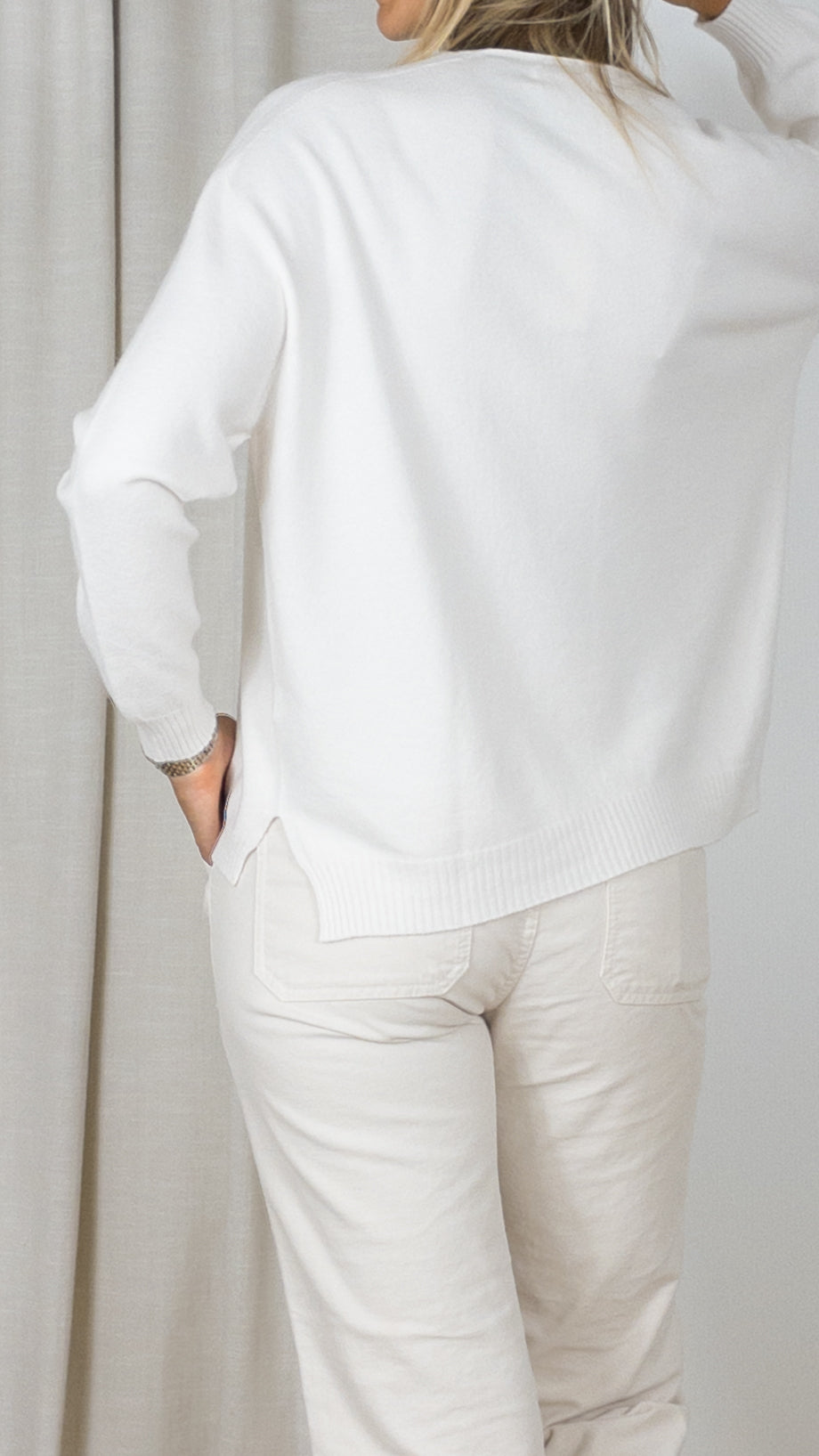 PULL OVERSIZE ALEXANDRE LAURENT C8784 ECRU