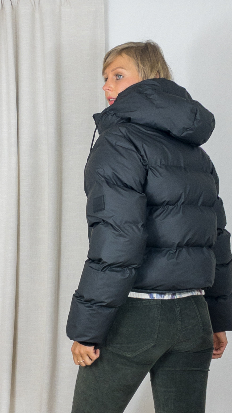 DOUDOUNE COURTE ALTA PUFFER JACKET W3T3 15150 SONIC RAINS BLACK