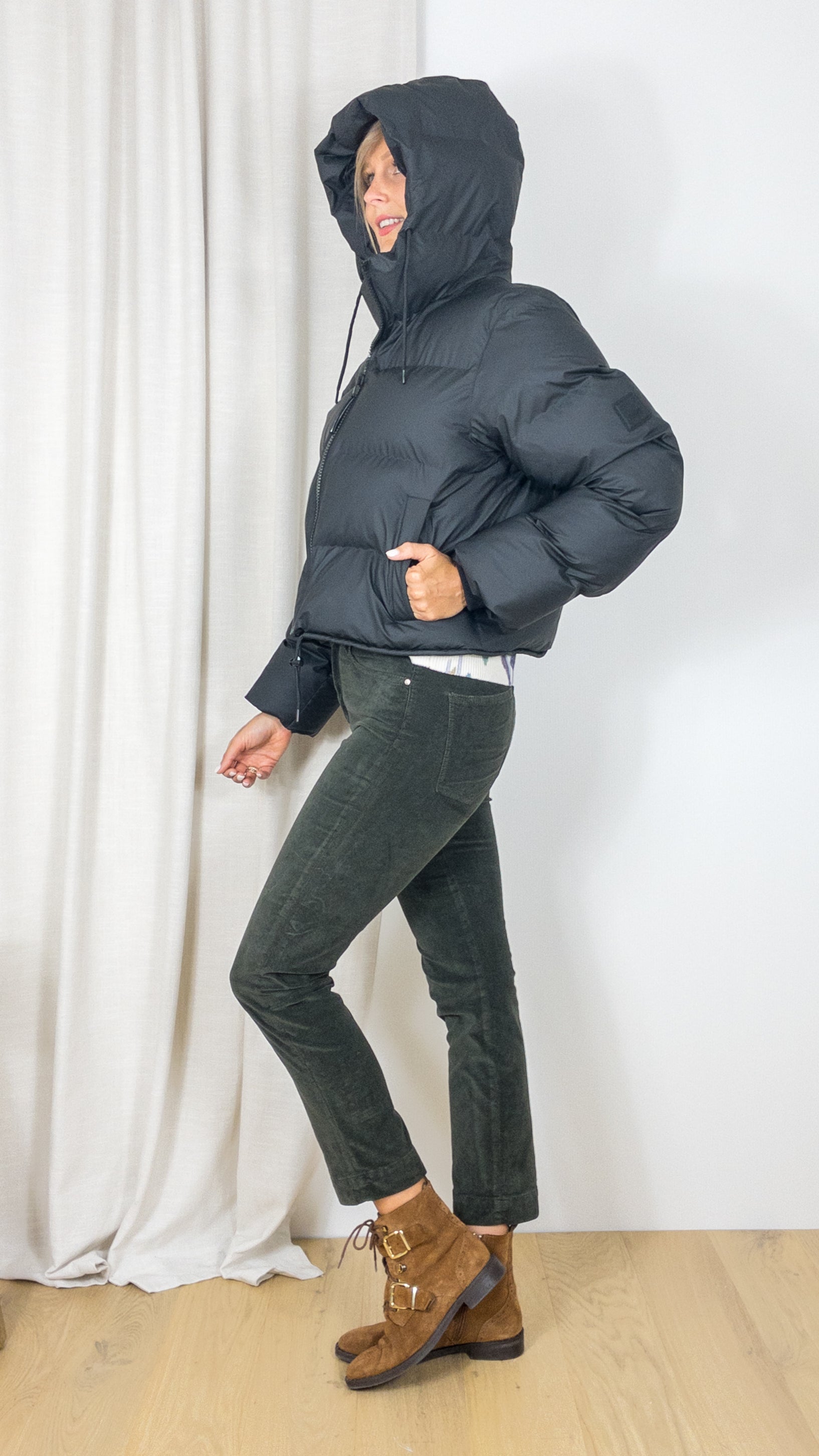 DOUDOUNE COURTE ALTA PUFFER JACKET W3T3 15150 SONIC RAINS BLACK