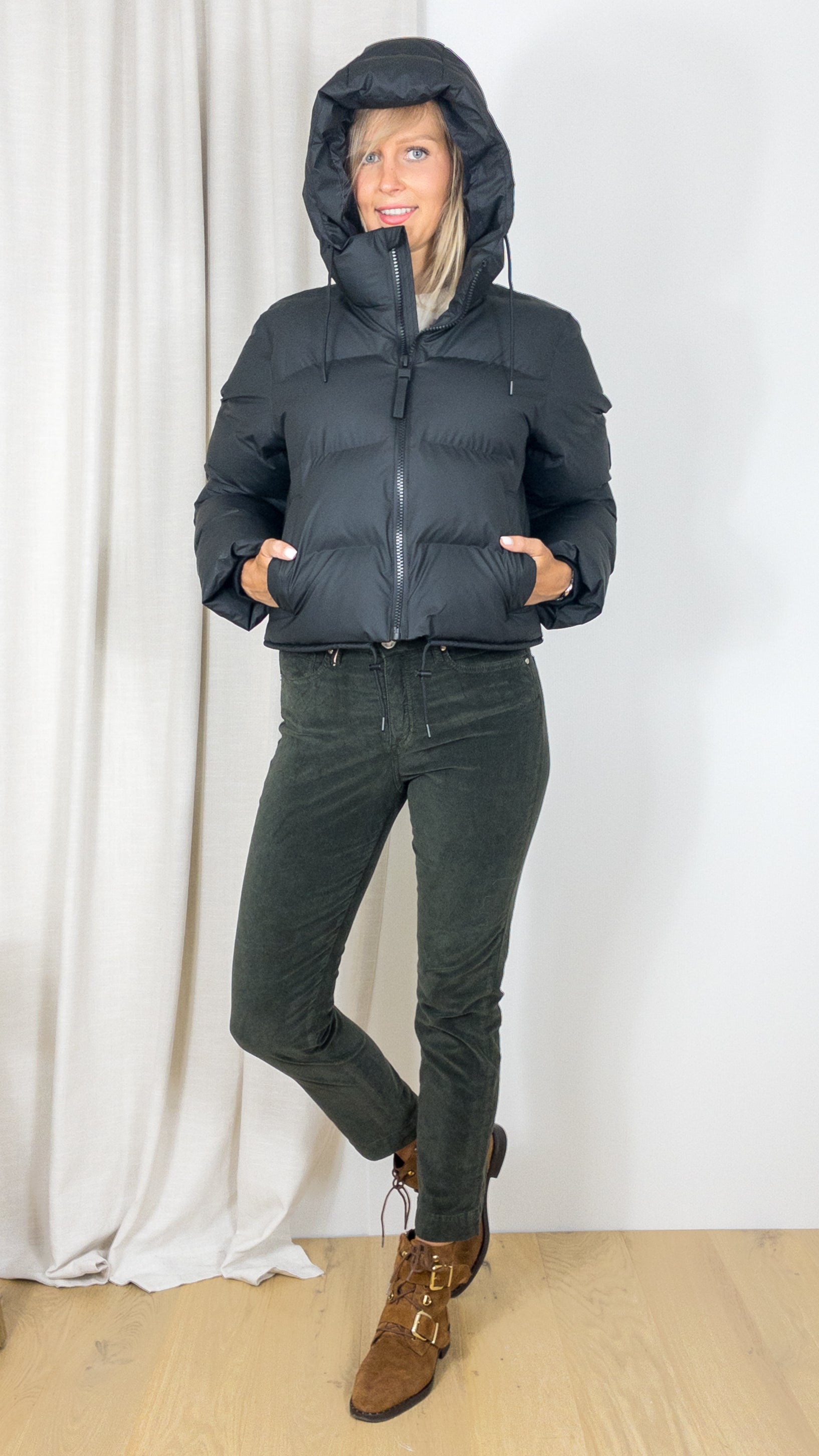DOUDOUNE COURTE ALTA PUFFER JACKET W3T3 15150 SONIC RAINS BLACK
