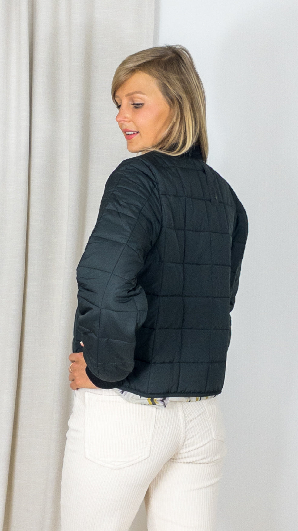 VESTE BOMBARDIER LINER W BOMBER JACKET W1 18230 RAINS NOIR