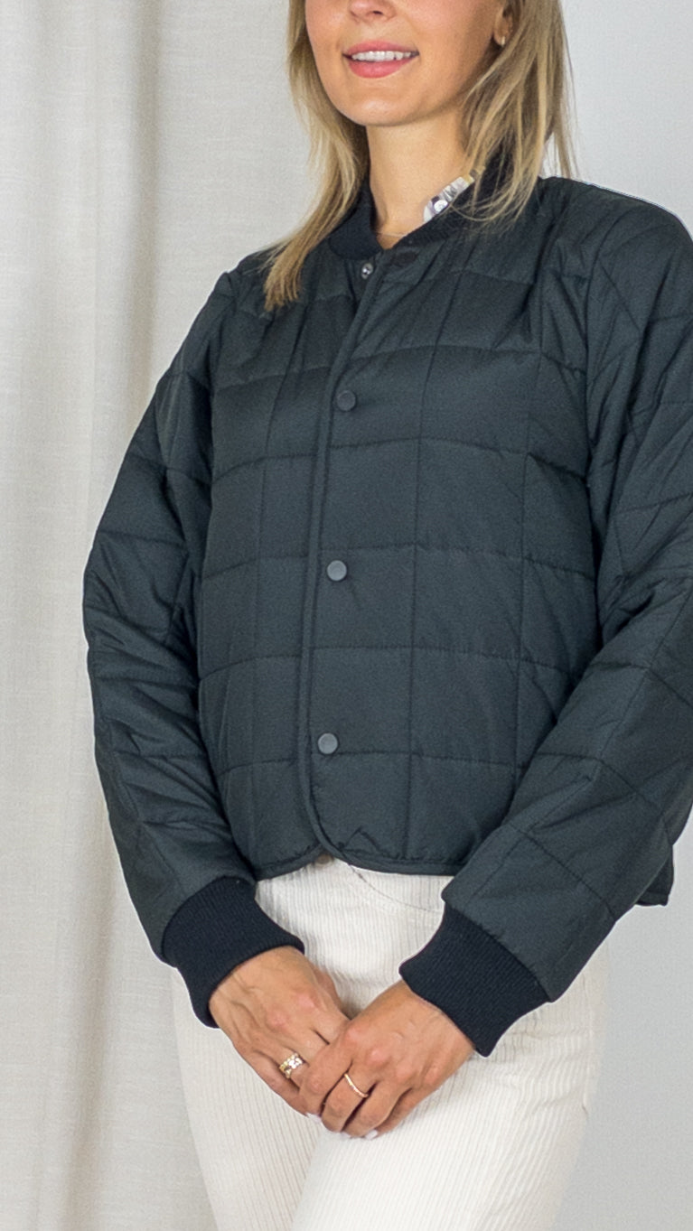 VESTE BOMBARDIER LINER W BOMBER JACKET W1 18230 RAINS NOIR
