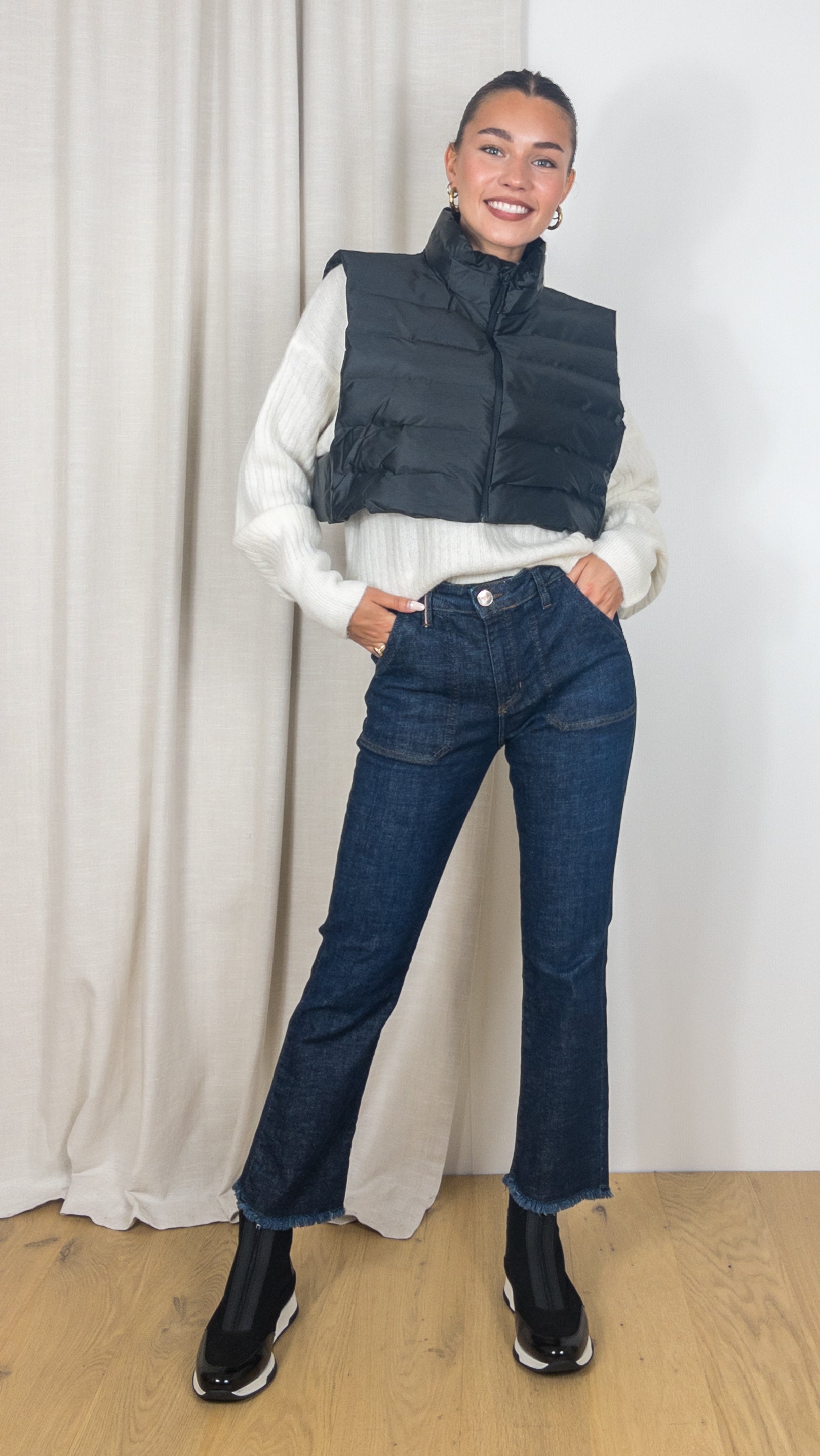 DOUDOUNE COURTE RAINS 16700 NOIR