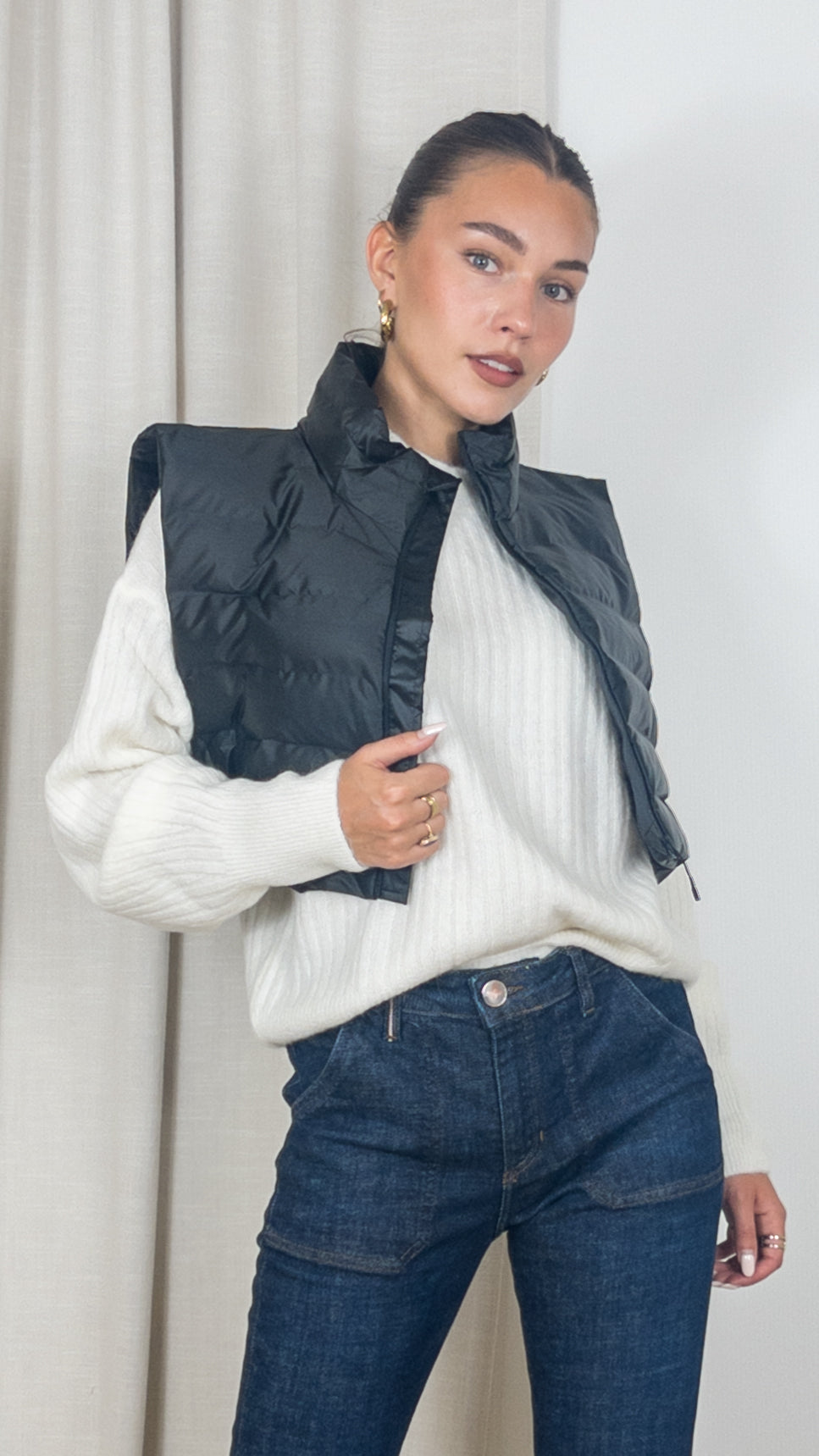 DOUDOUNE COURTE RAINS 16700 NOIR