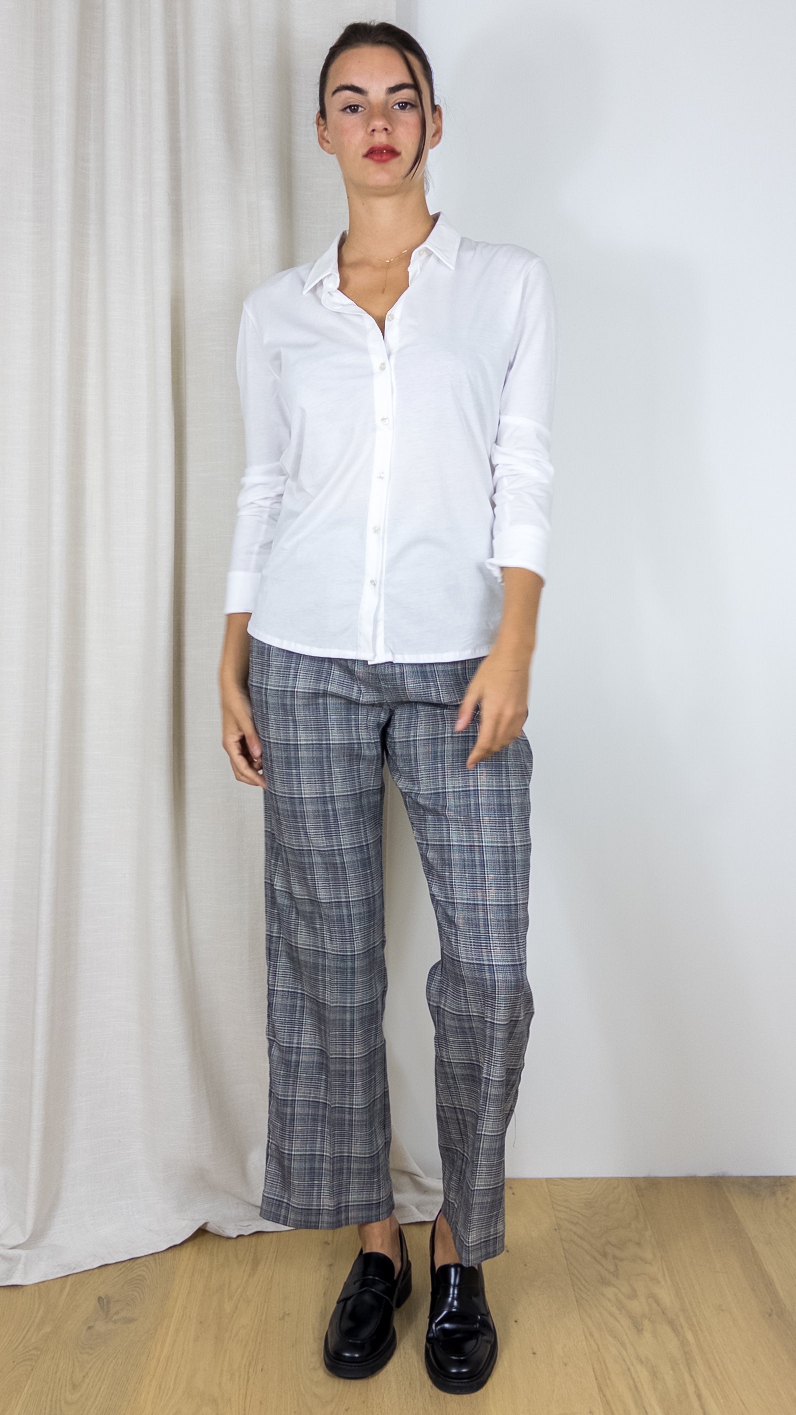 TEE SHIRT CHEMISE ELLA ANONYM BLANC