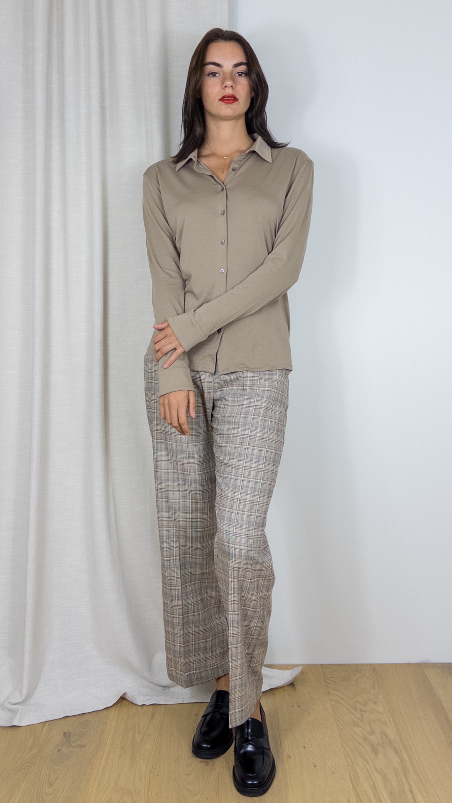 TEE SHIRT CHEMISE ELLA ANONYM BEIGE