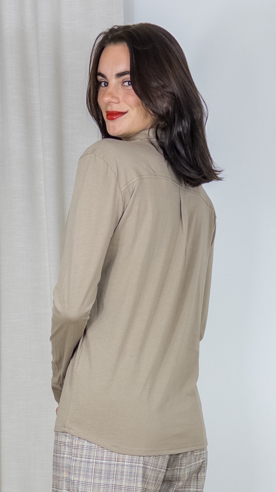 TEE SHIRT CHEMISE ELLA ANONYM BEIGE