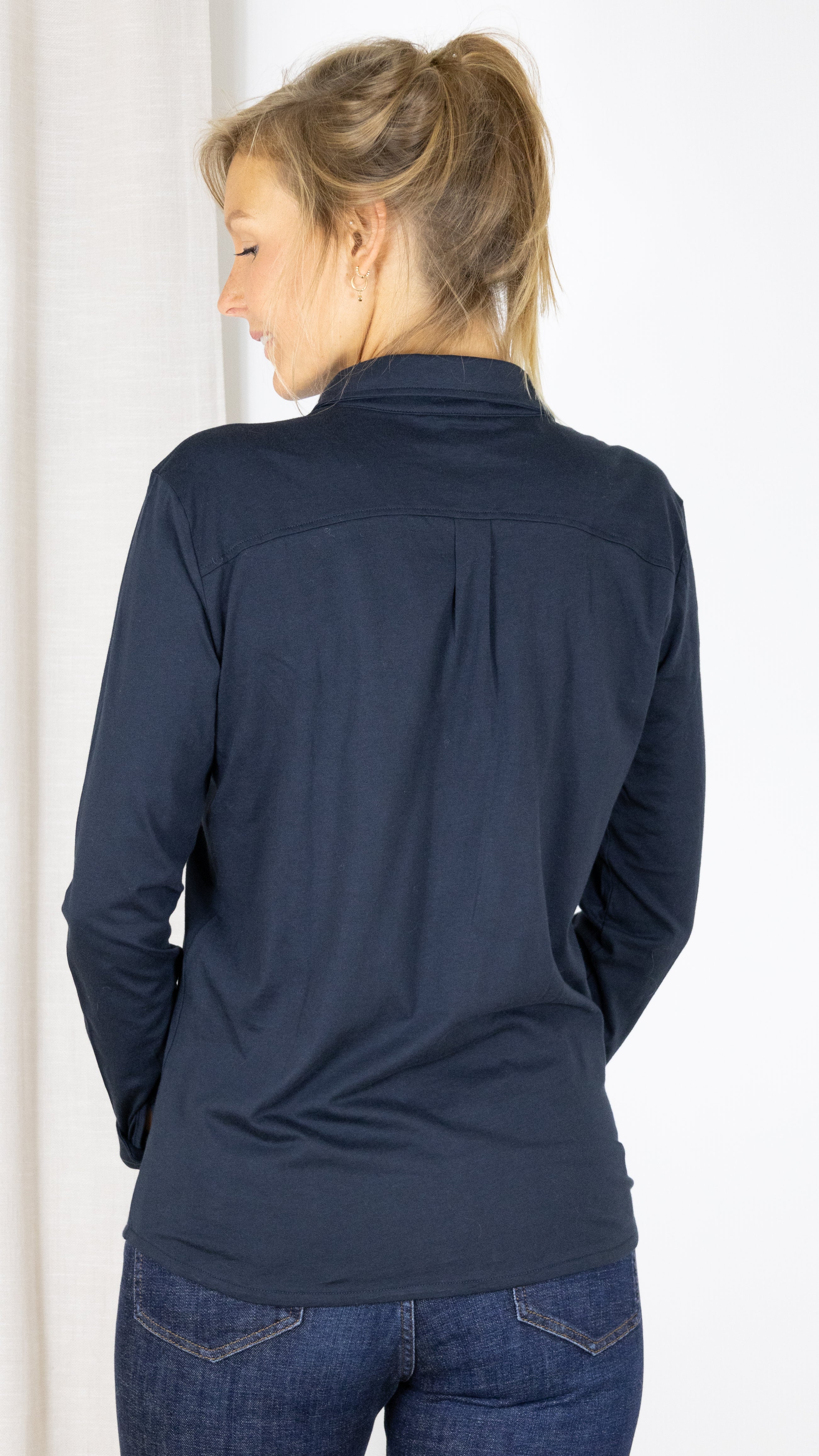 TEE SHIRT CHEMISE ELLA ANONYM MARINE