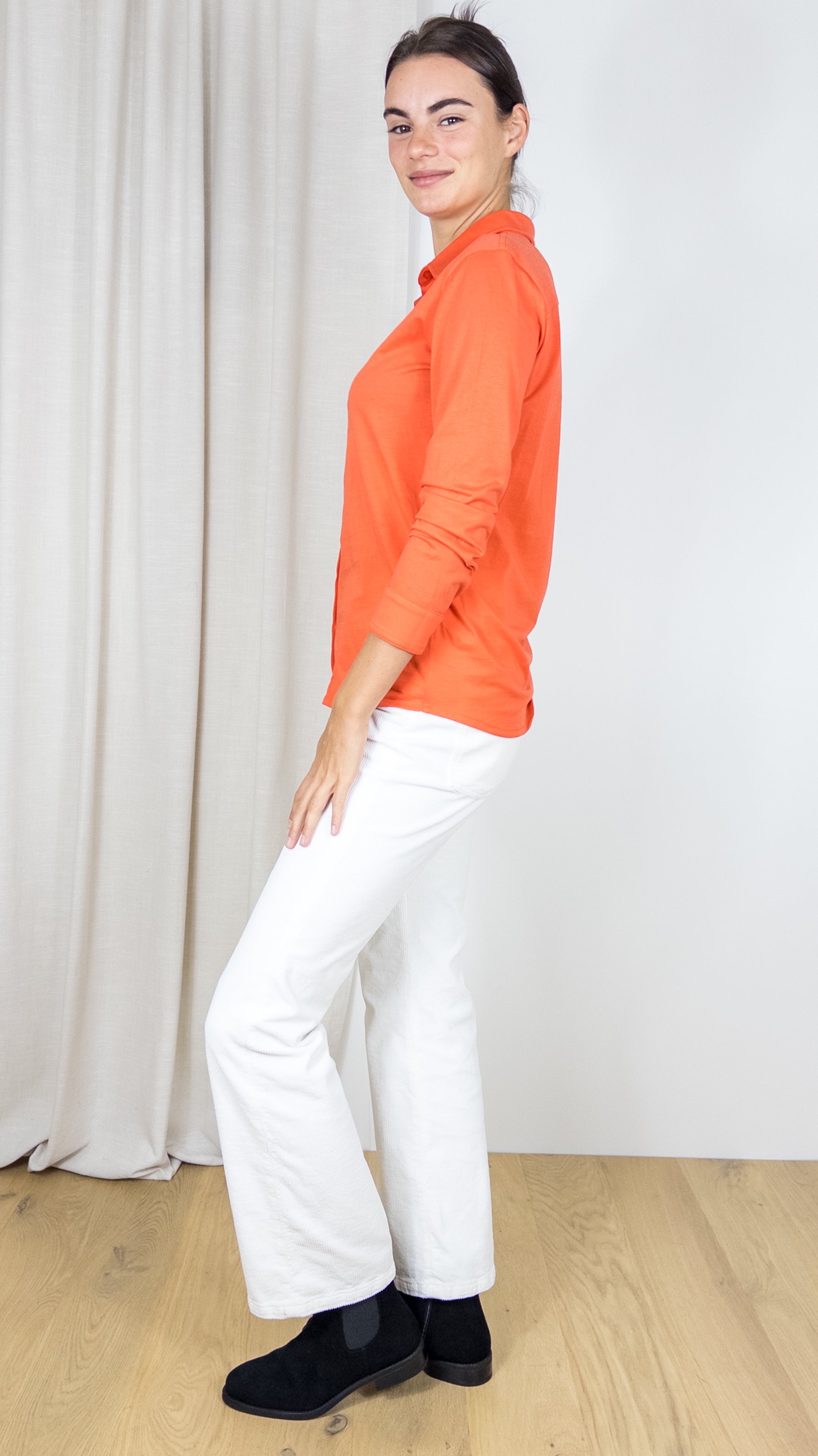 TEE SHIRT CHEMISE ELLA ANONYM ORANGE