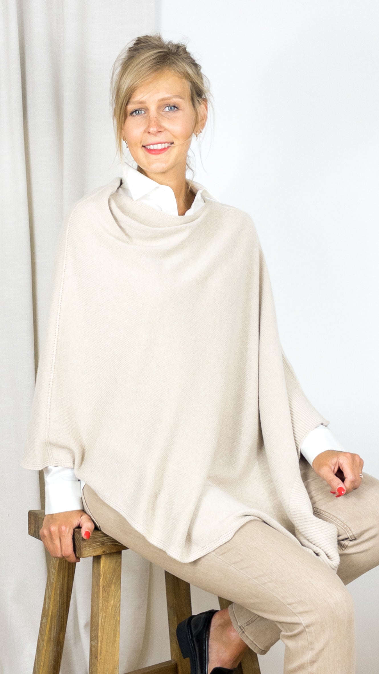 PONCHO VOUS 0107 BEIGE