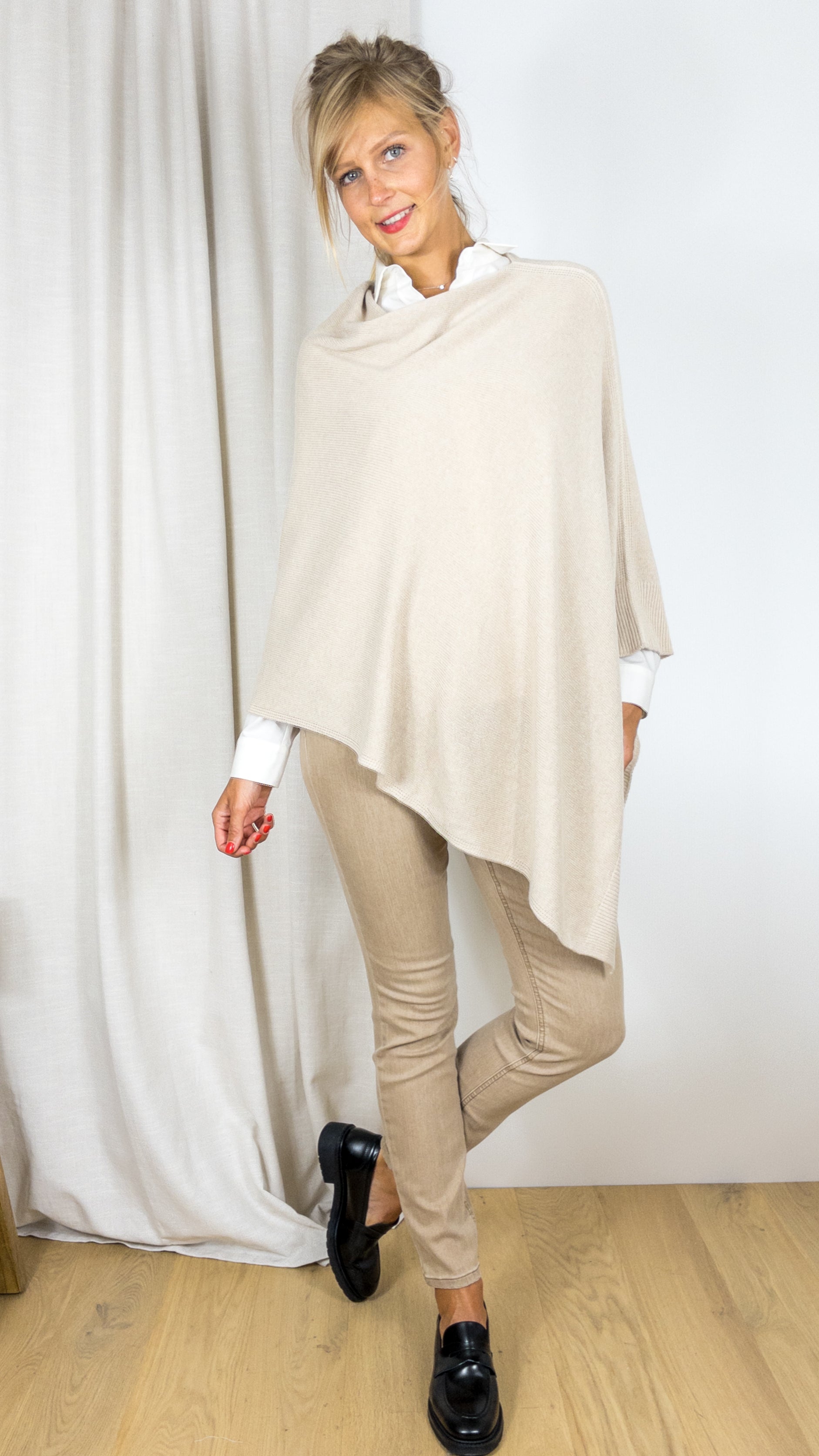 PONCHO VOUS 0107 BEIGE