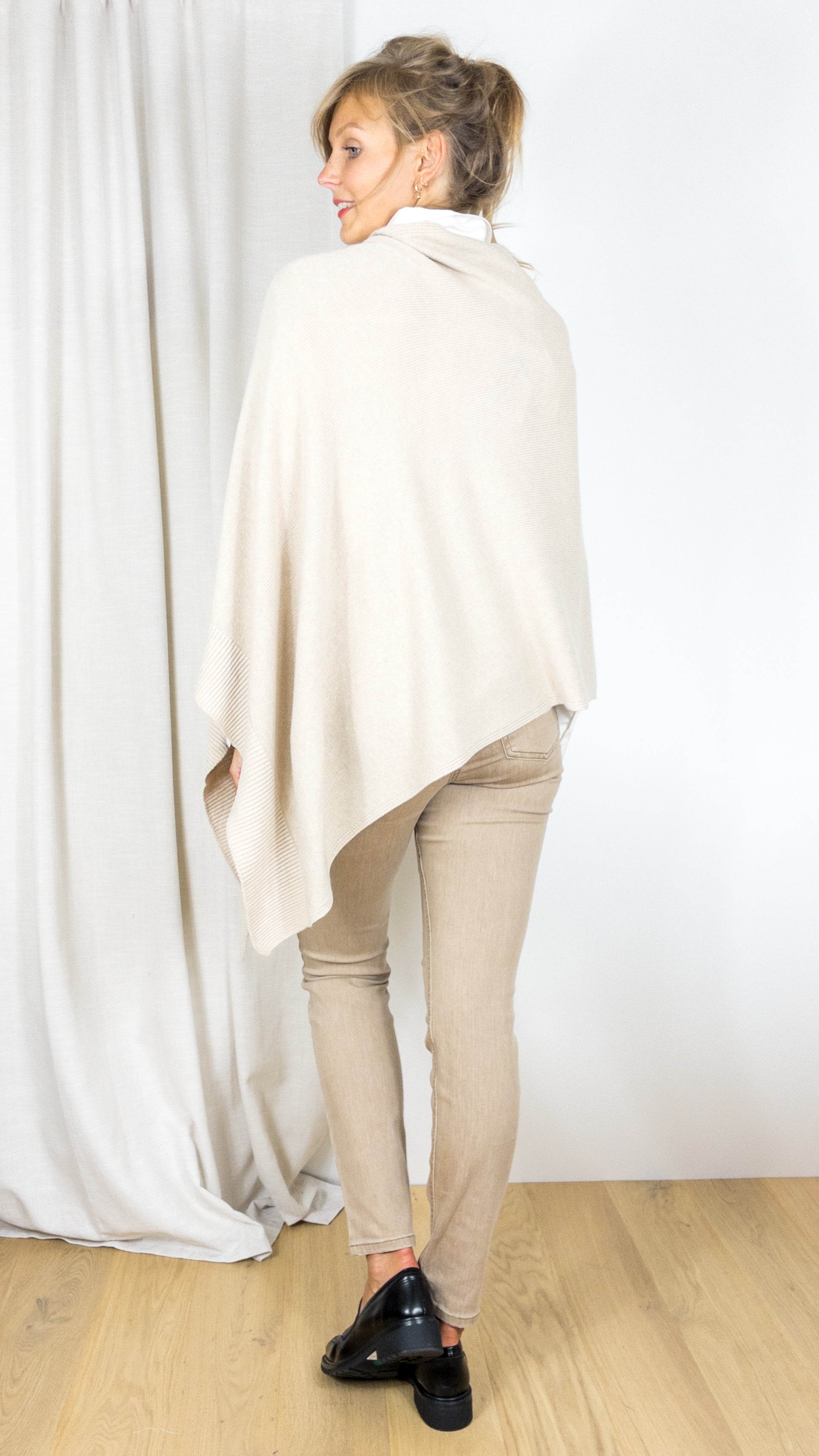 PONCHO VOUS 0107 BEIGE