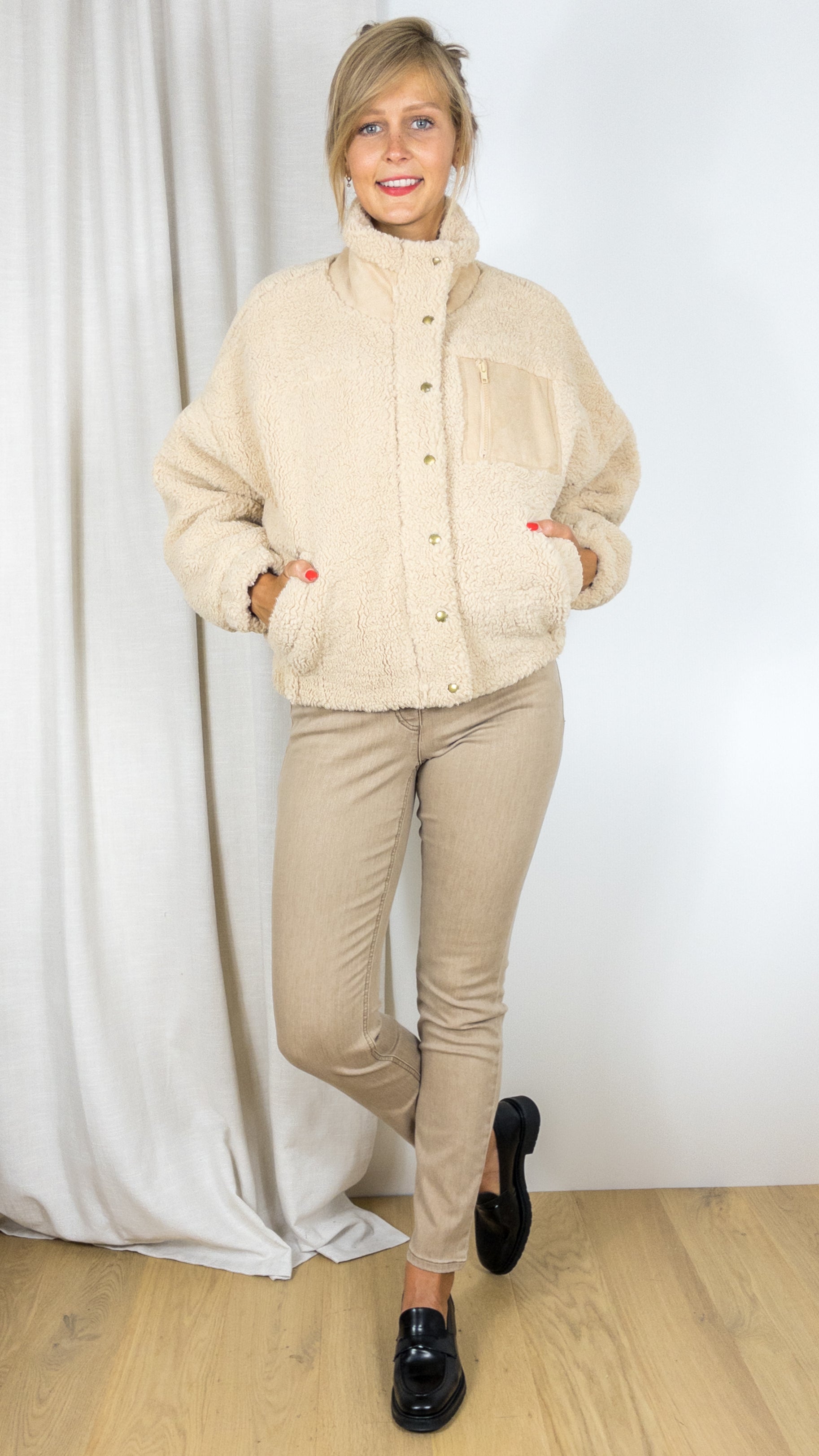 BLOUSON MOUTON CIMINY ZH989 BEIGE