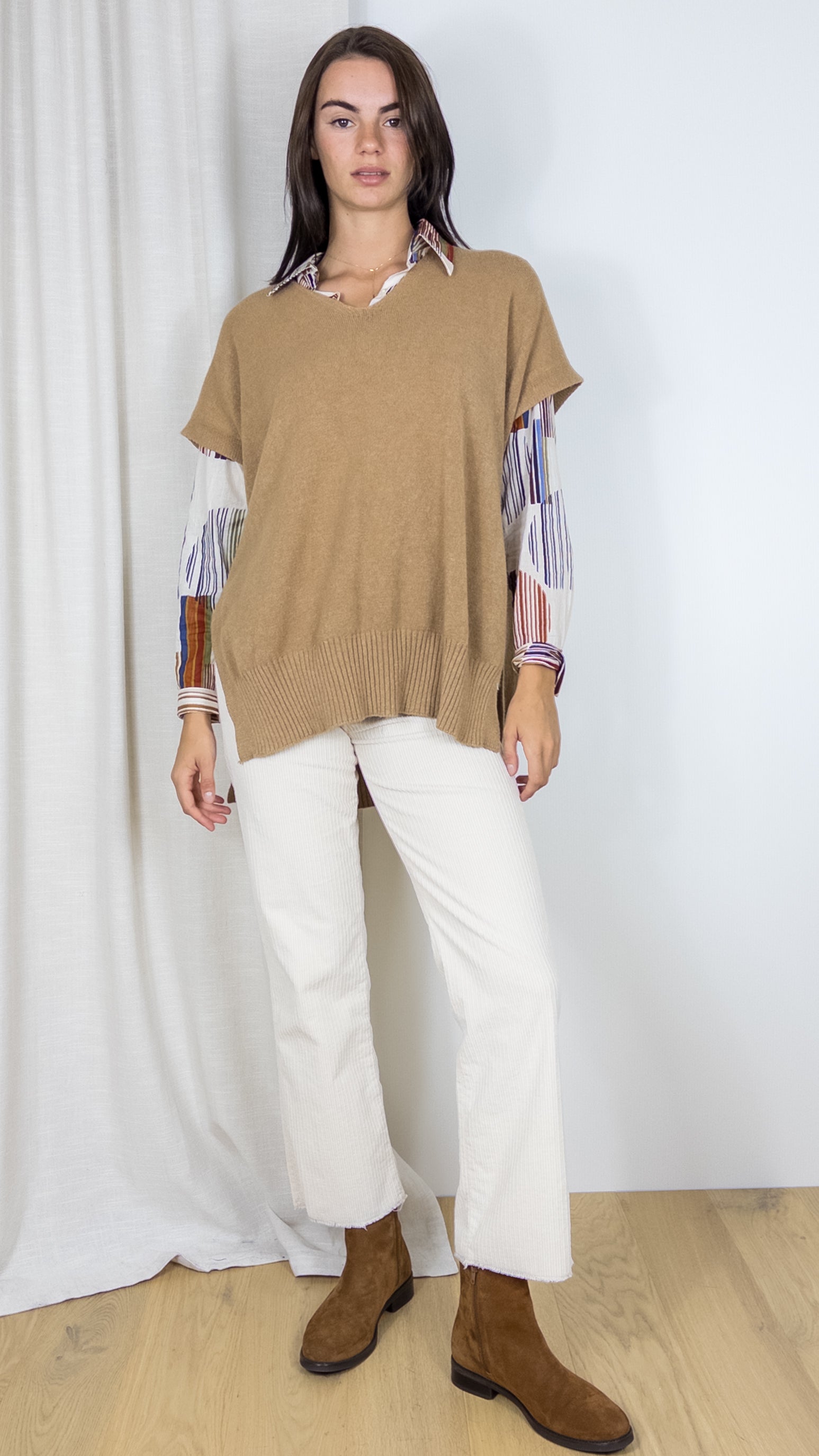 PULL PONCHO WHY NOT CAMEL 2087