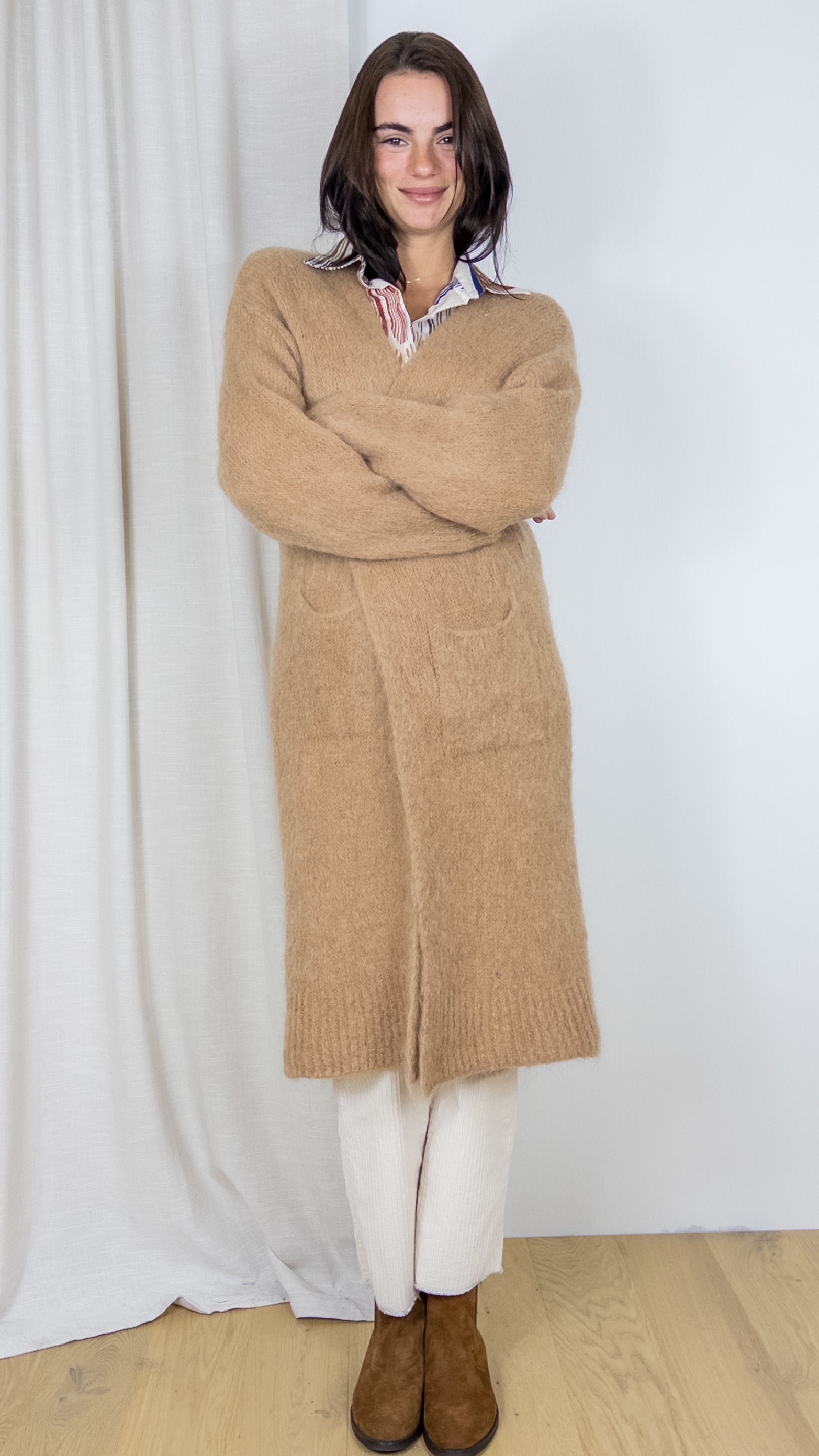 GILET LONG WHY NOT 2075 CAMEL