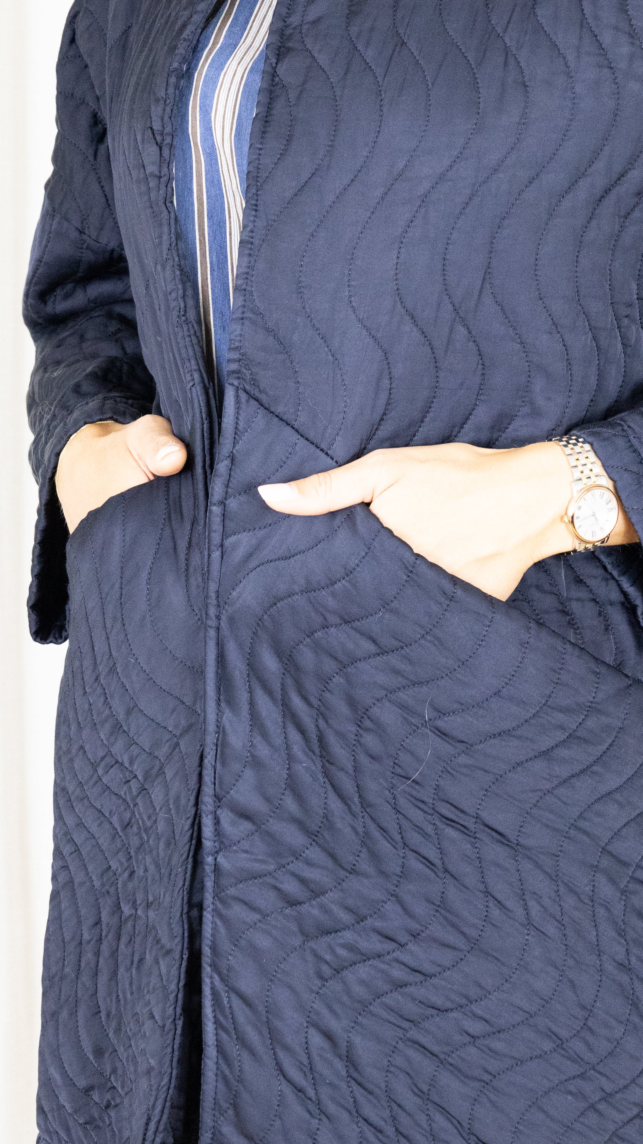 VESTE MILONGUE KIMONO MARINE POHEME PARIS 7288