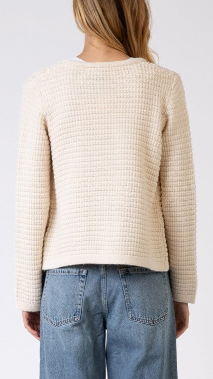 CARDIGAN ANGE VENI ECRU