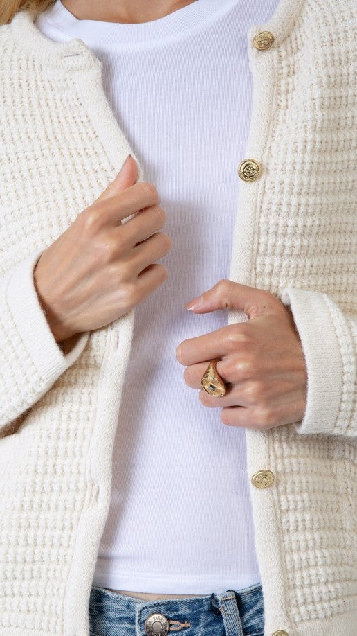 CARDIGAN ANGE VENI ECRU