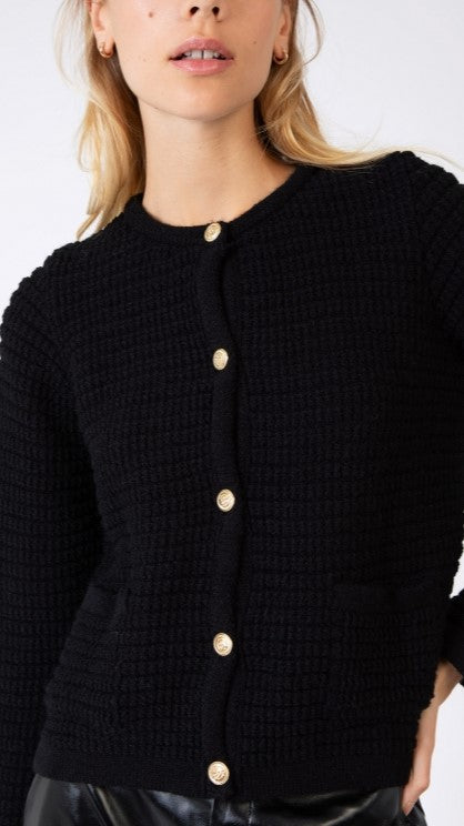 CARDIGAN ANGE VENI NOIR