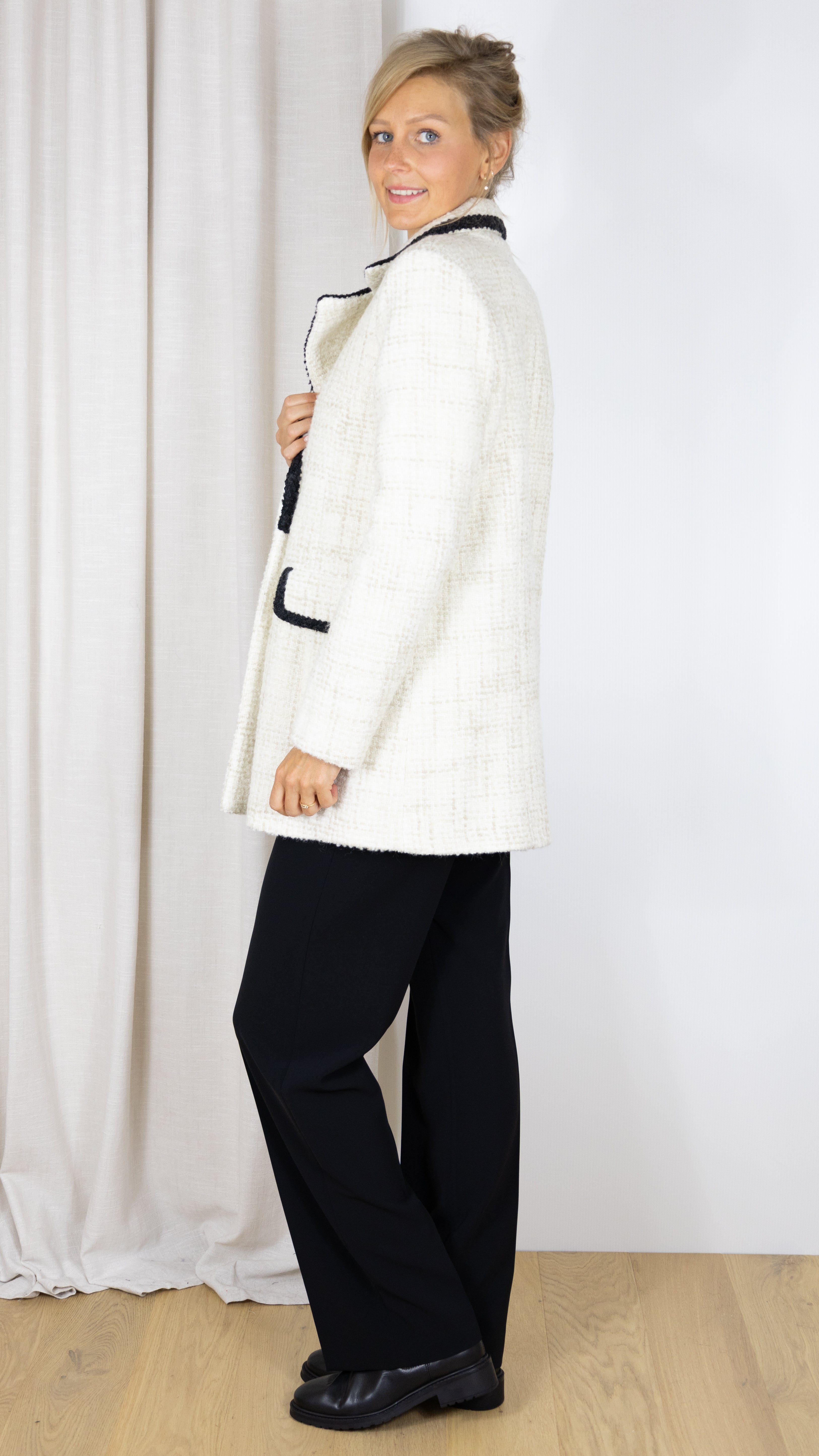 MANTEAU CHINE FIARA BASH ECRU
