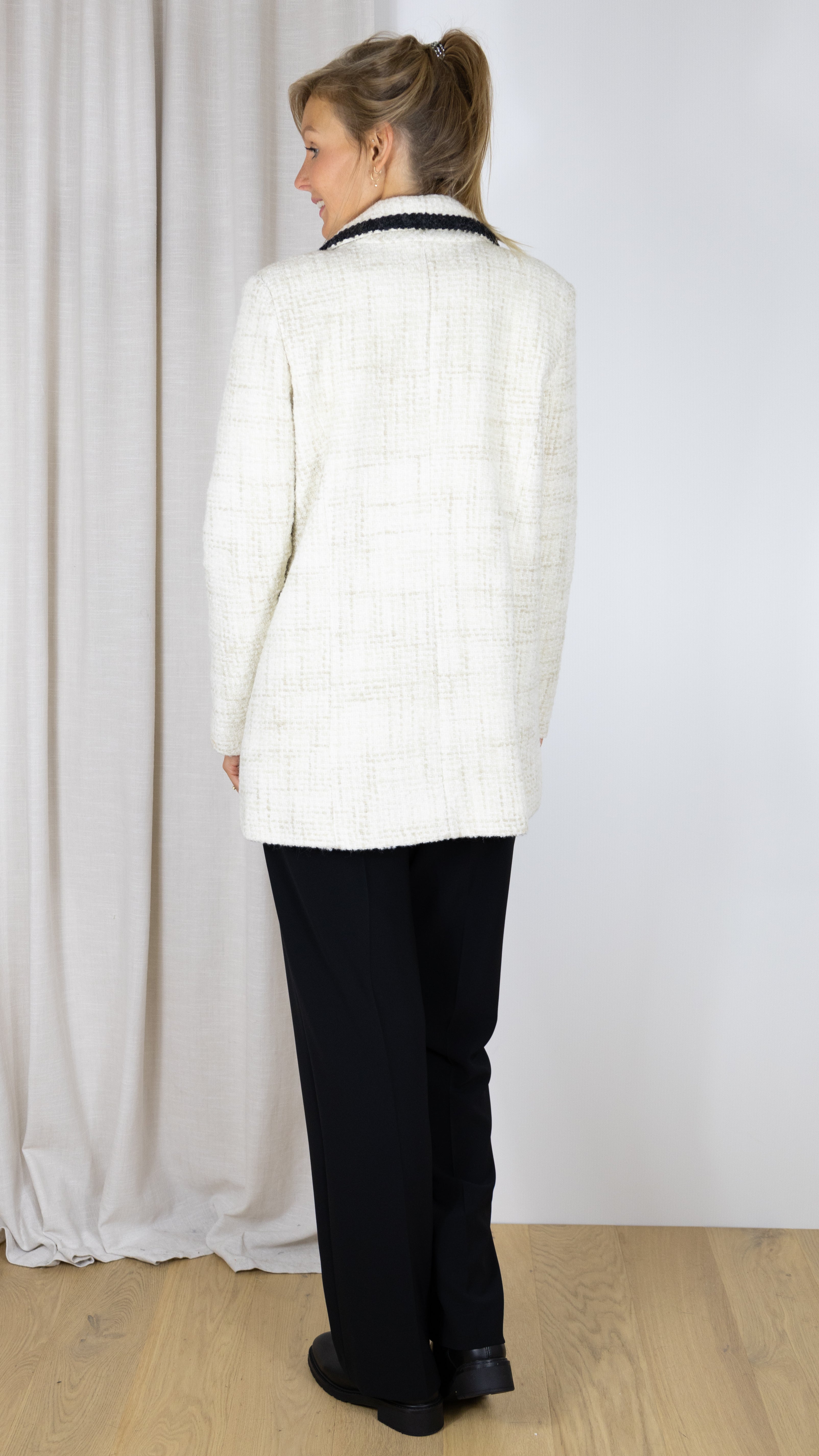 MANTEAU CHINE FIARA BASH ECRU