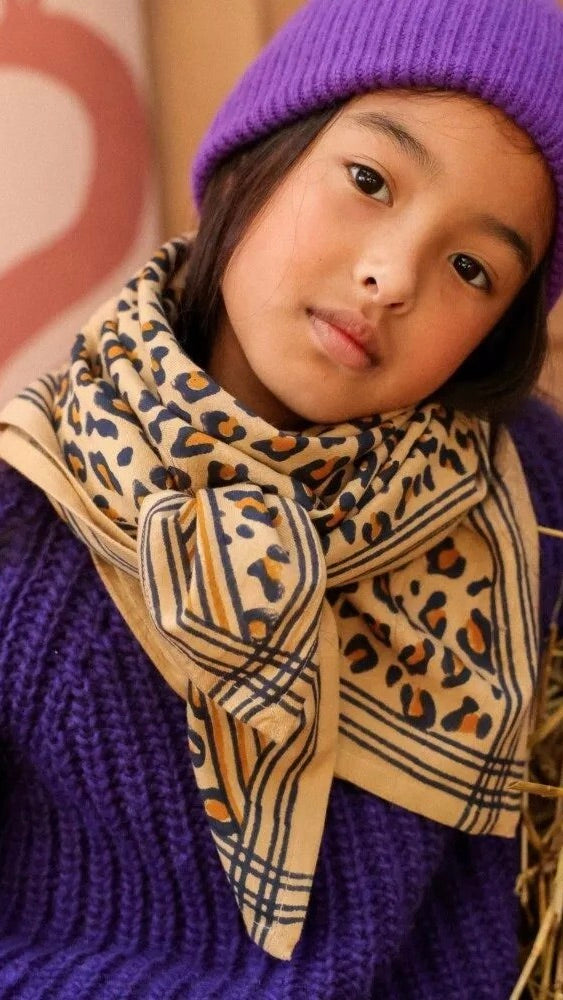 FOULARD IMPRIME COTON BËLLEMME LEOPARD
