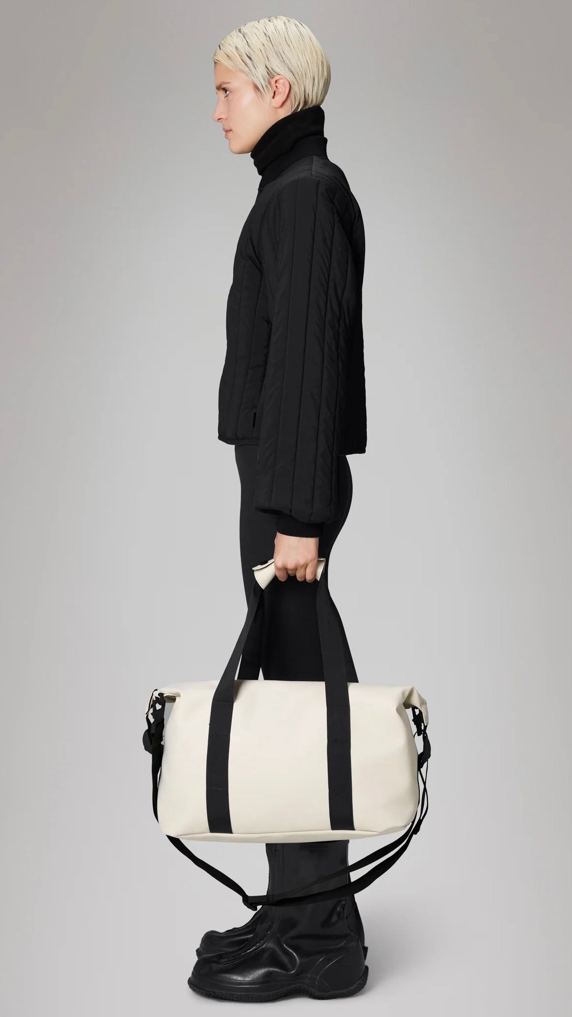 PETIT SAC WEEK END IMPERMEABLE 14220 HILO WEEKEND BAG SMALL W#COLOR_DUNE/BEIGE