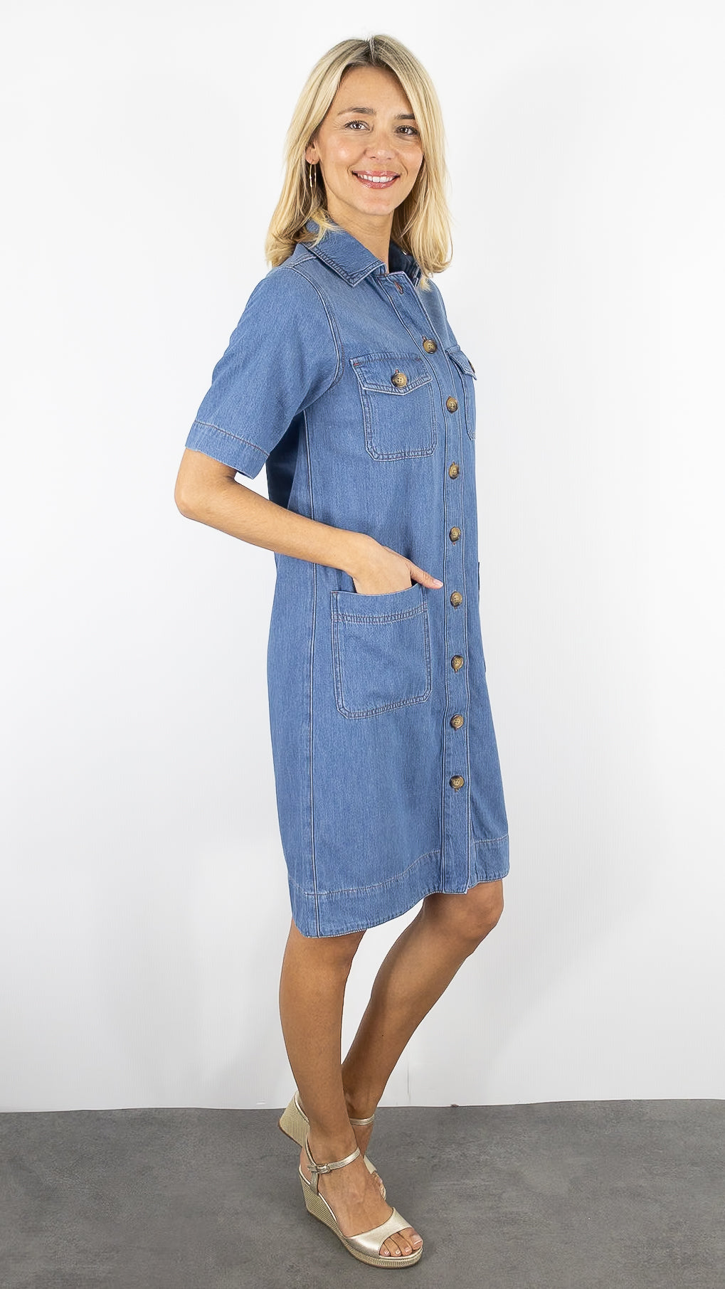 ROBE MI-LONGUE EN JEANS GERARD DAREL RANI