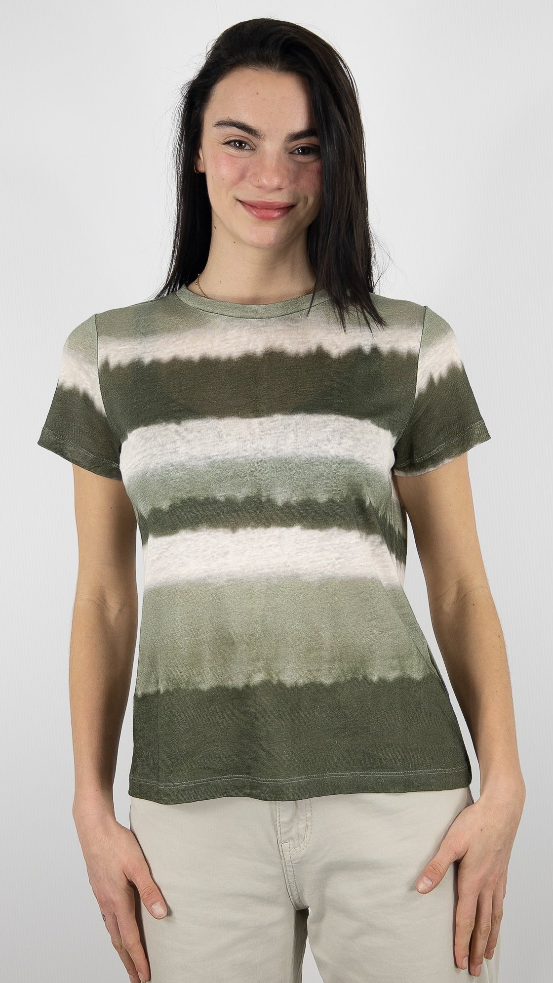 TEE-SHIRT TIE DYE KAKI PABLO TALLYA