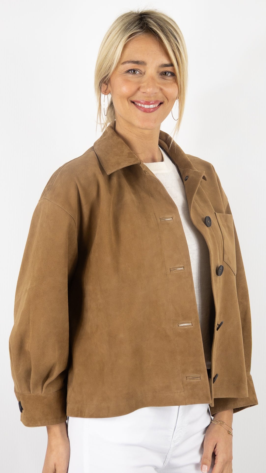 SURVESTE EN DAIM CAMEL GERARD DAREL TANAEL