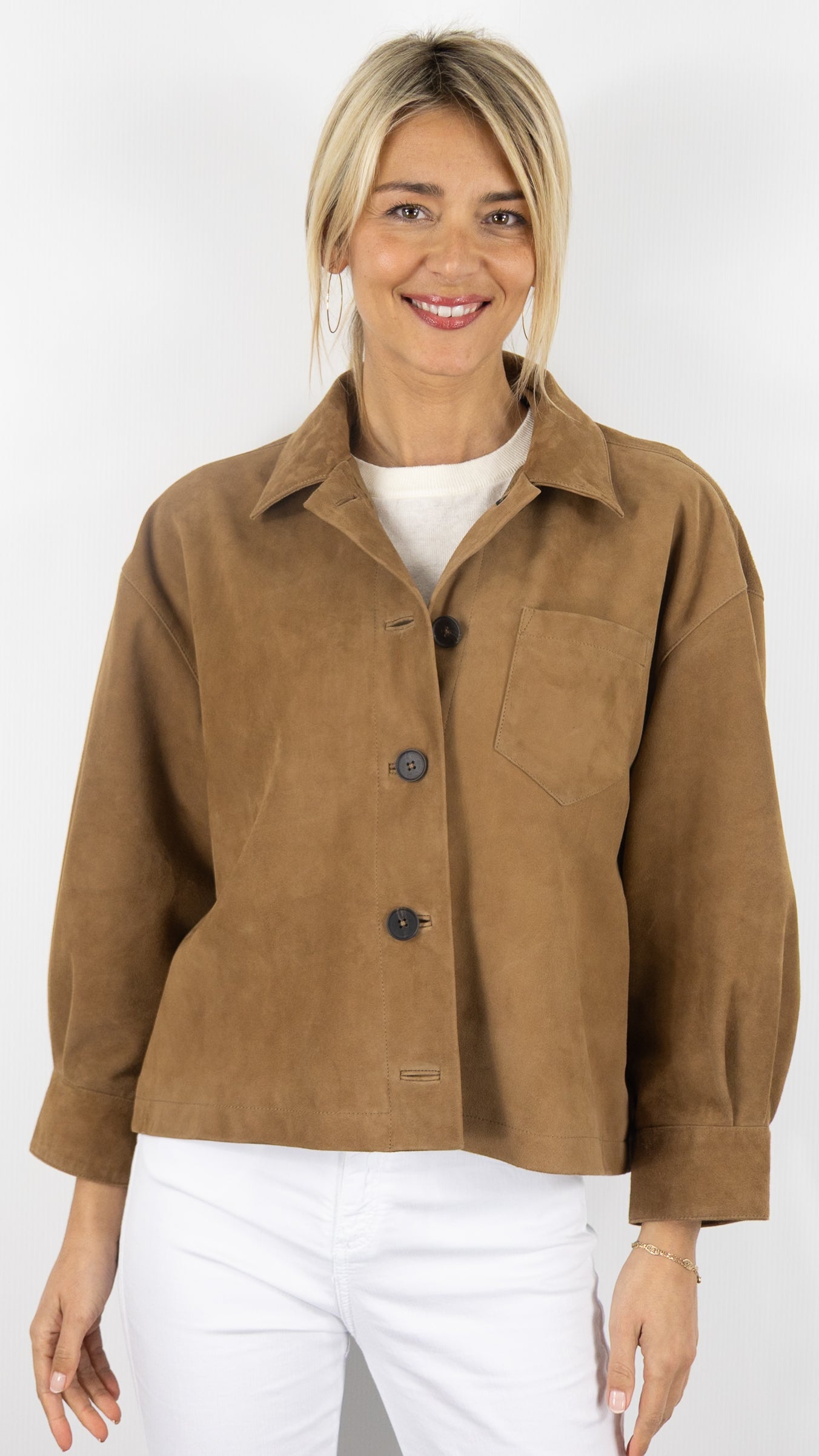 SURVESTE EN DAIM CAMEL GERARD DAREL TANAEL