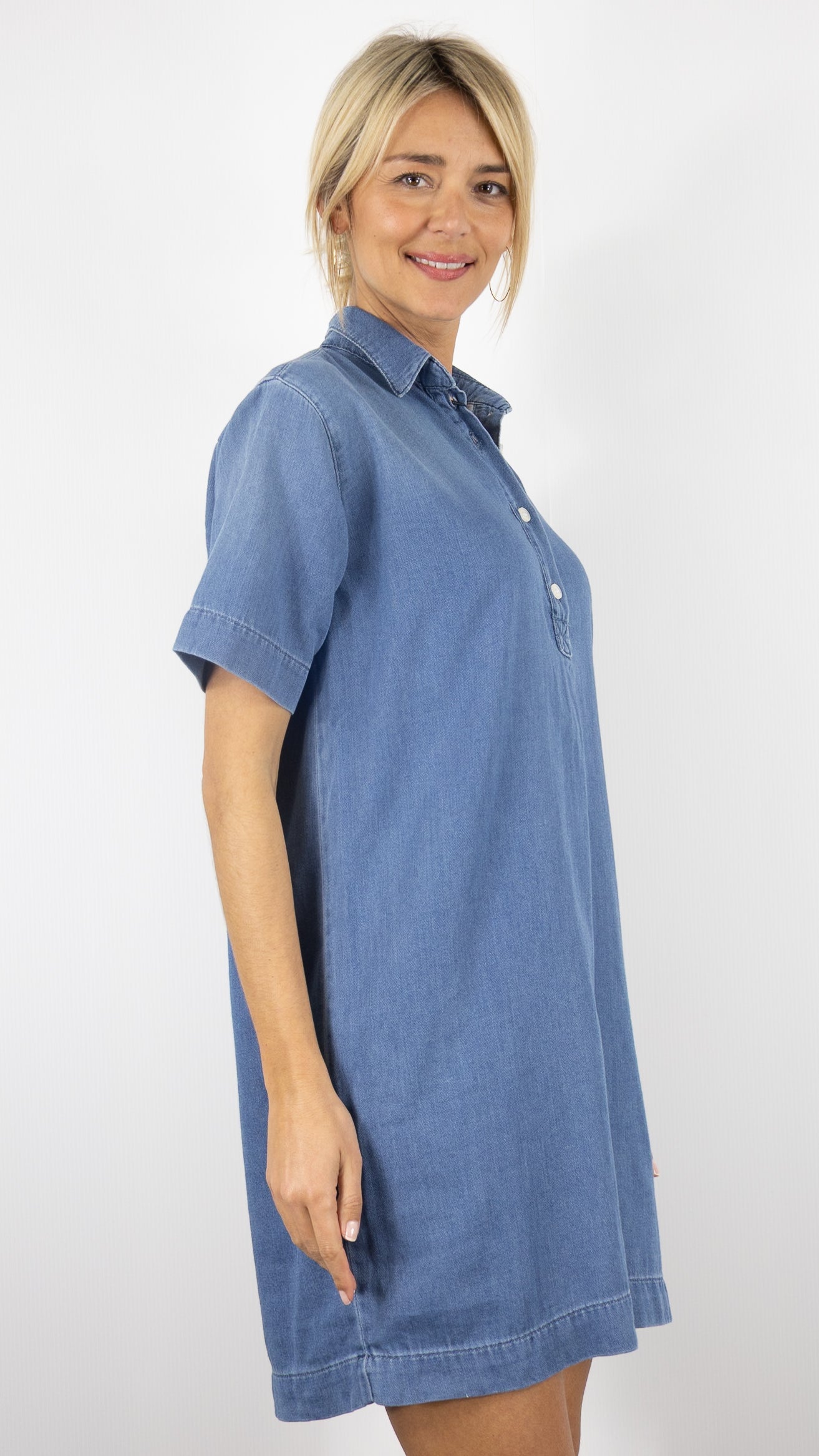 ROBE CHEISE EN DENIM STUDIO RIM DENIM