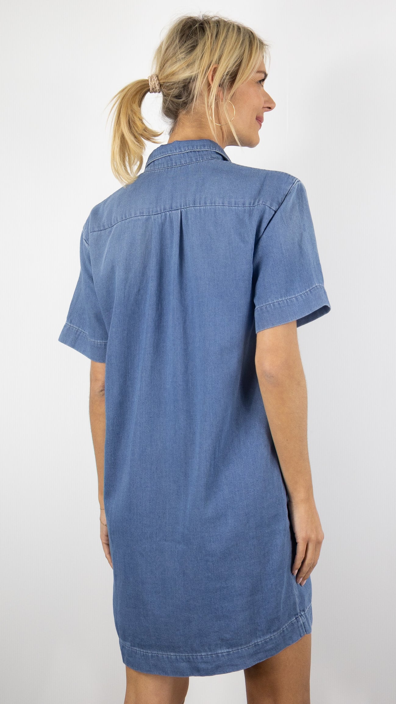 ROBE CHEISE EN DENIM STUDIO RIM DENIM