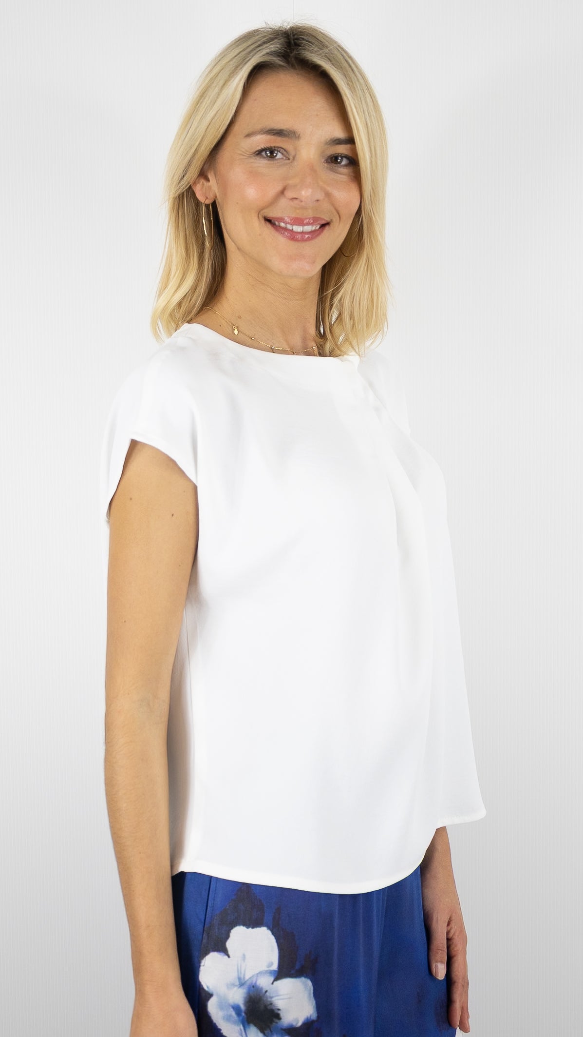 TOP SANS MANCHES FLUIDE PLISSE CAROLINE BISS 1608