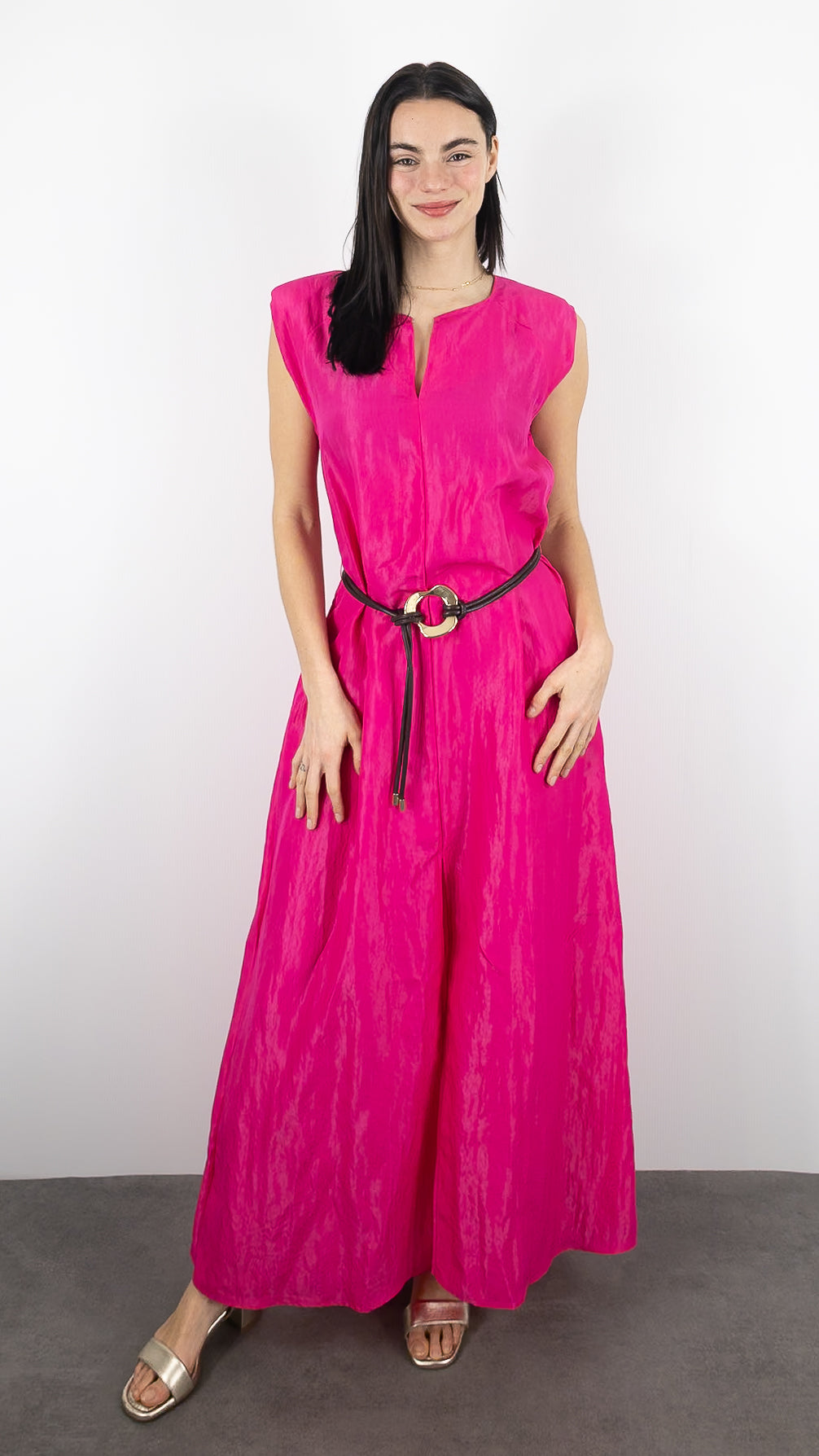 ROBE LONGUE FUSHIA CAROLINE BISS 1117