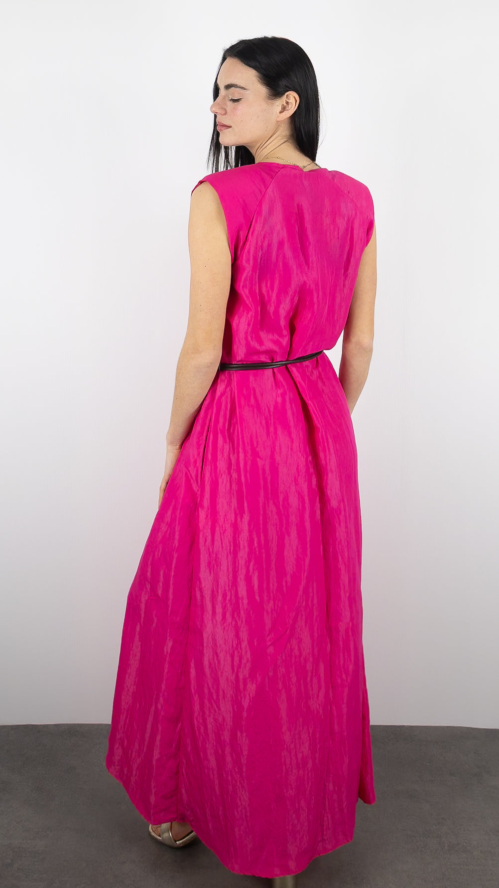 ROBE LONGUE FUSHIA CAROLINE BISS 1117