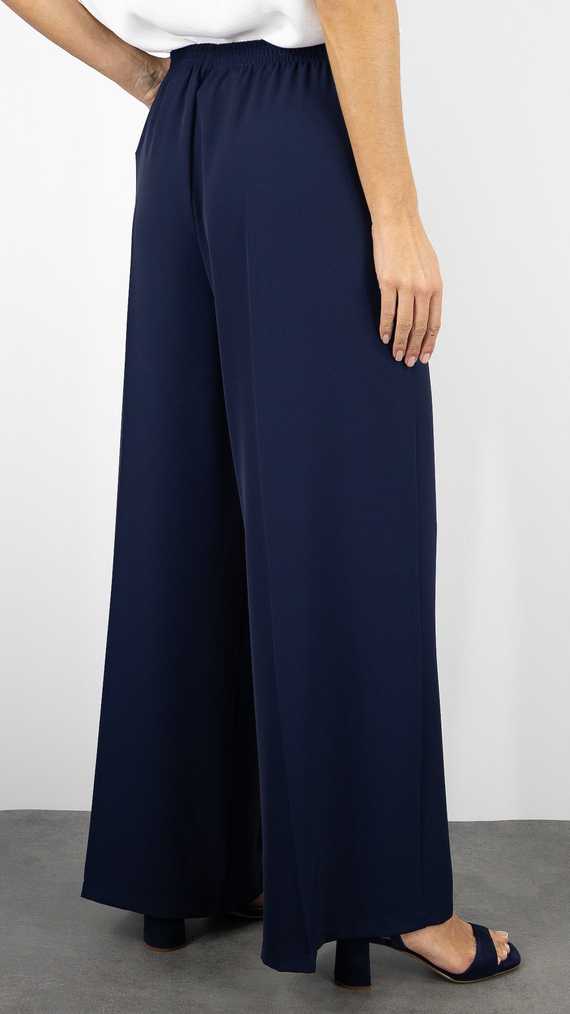 PANTALON HABILLE FLUIDE TAILLE ELASTIQUE IMPERIAL P4W1LHX#COLOR_1650/BLU
