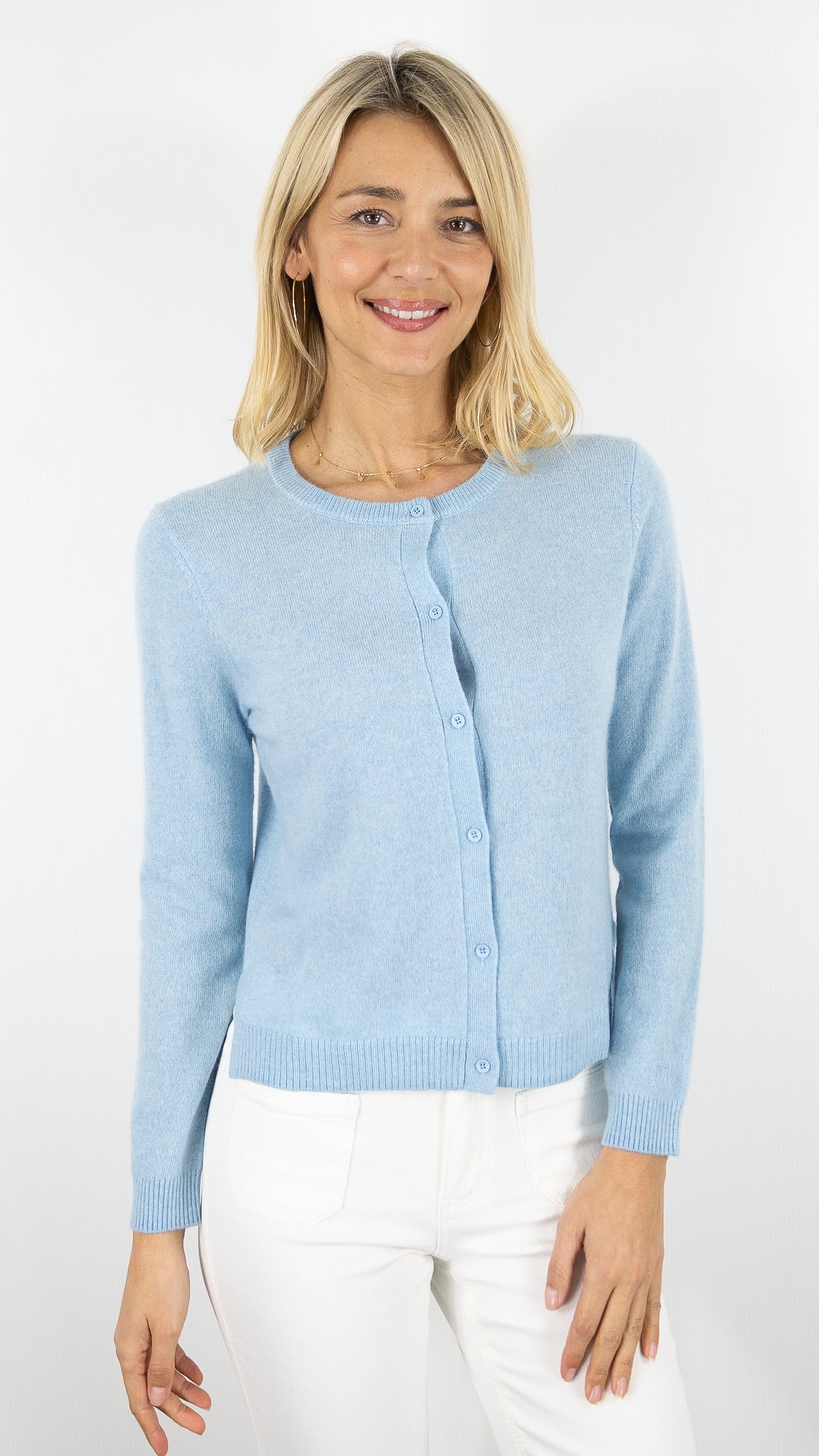 CARDIGAN EN CACHEMIRE POUR FEMME NOT SHY NALINE#COLOR_MISTRAL/CIEL