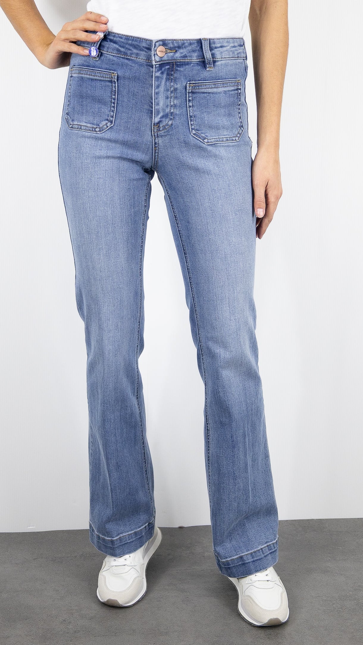 JEANS EVASE 2 POCHES JANE BLUE BASTILLE ALABAMA BLUE#COLOR_ALASKA WASH